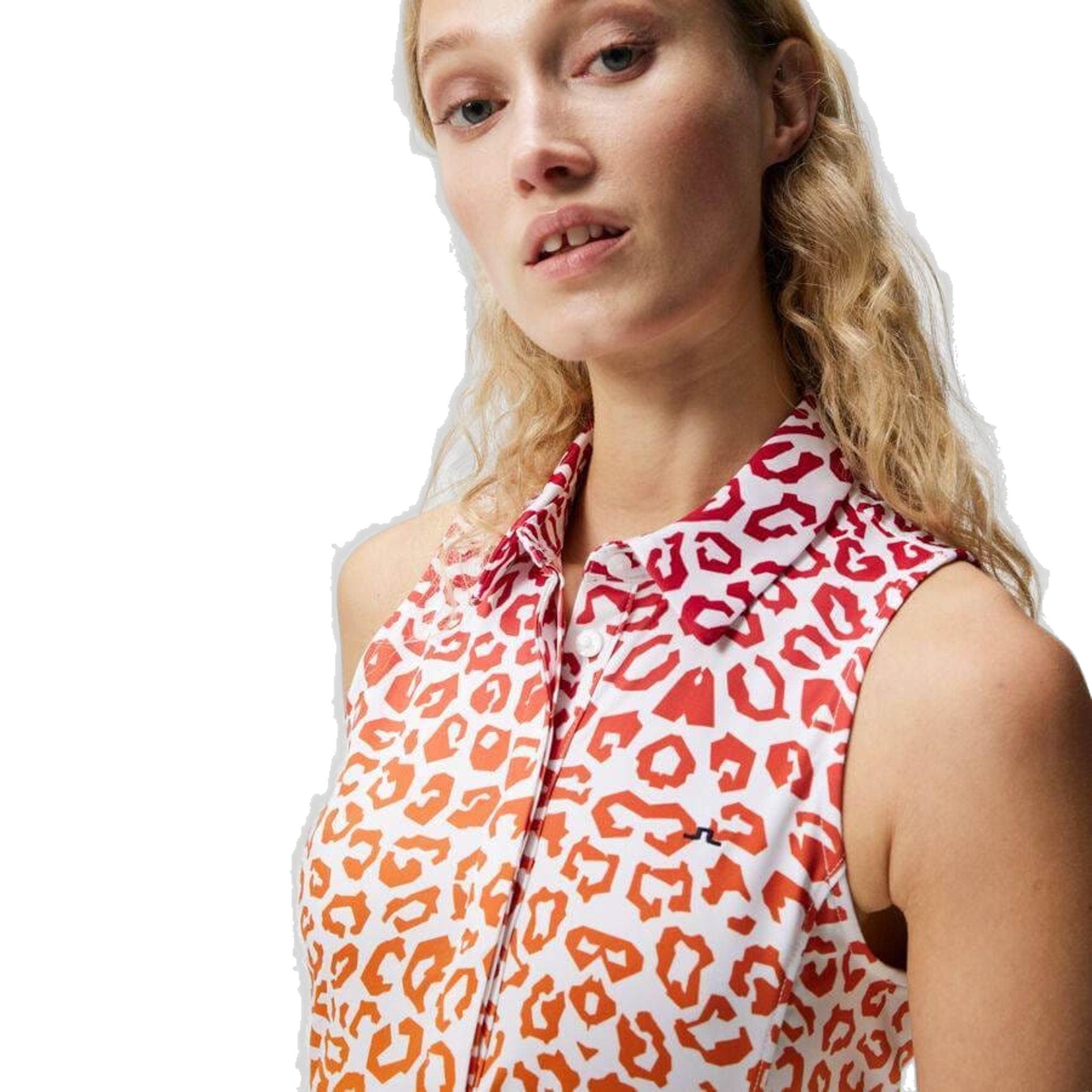 J. Lindeberg Dena Print Sleeveless Top Damen