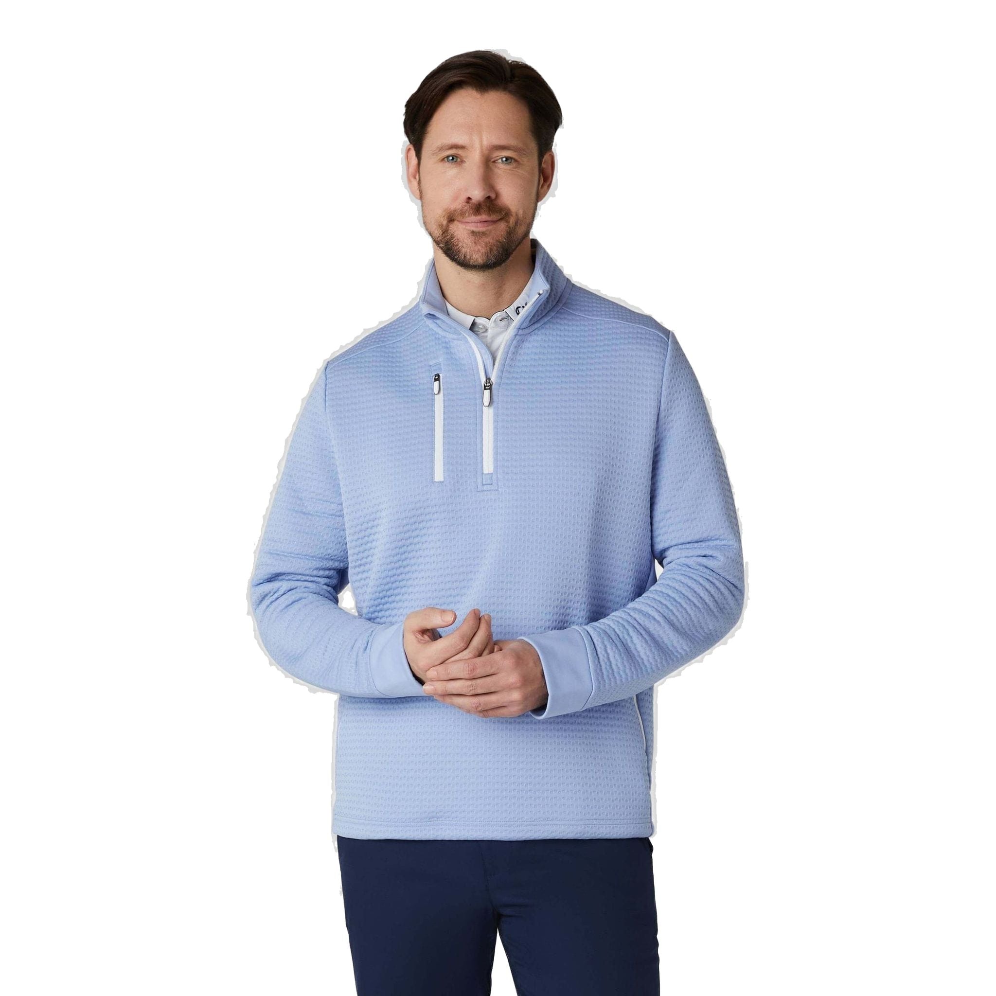 Callaway Midweight Textured 1/4 Zip Fleece Herren