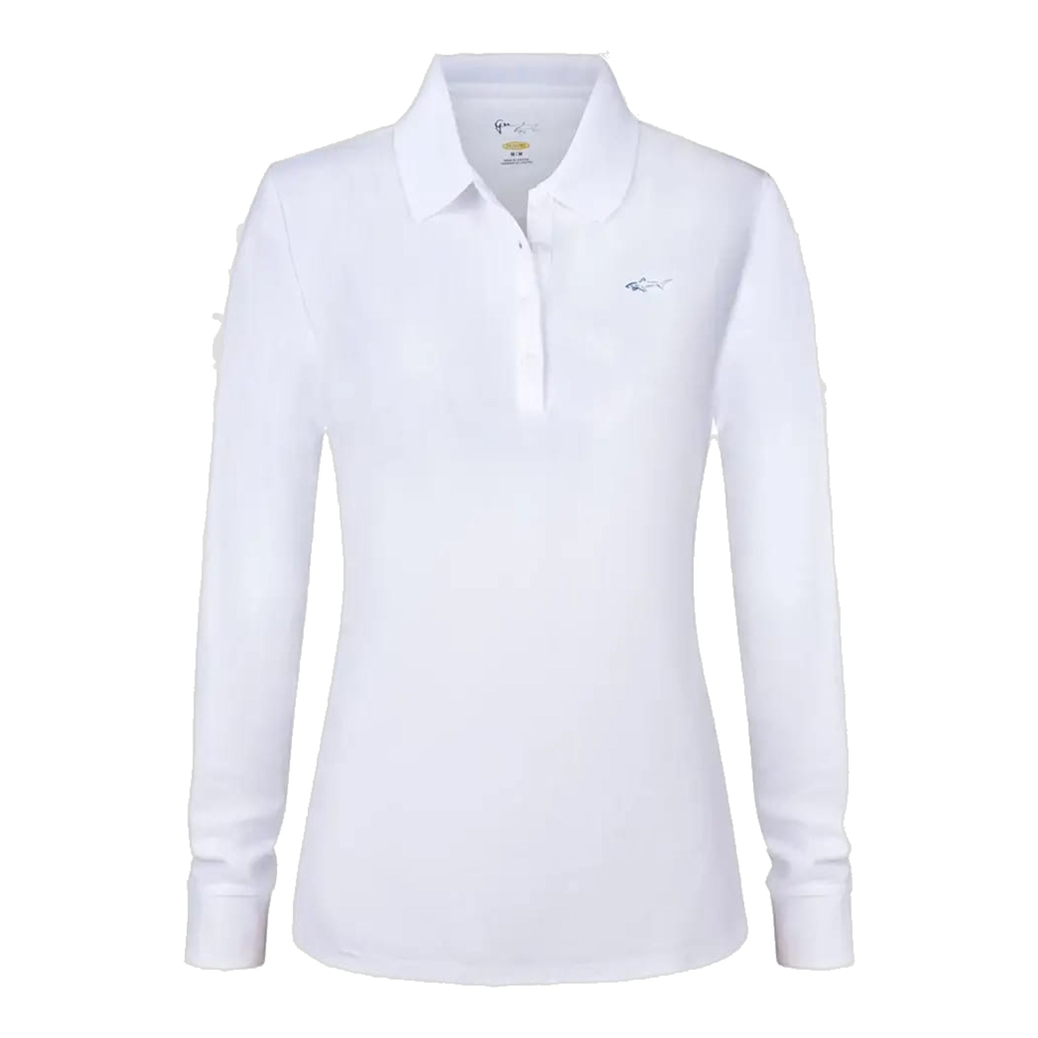 Greg Norman Pique Langarm-Poloshirt Damen