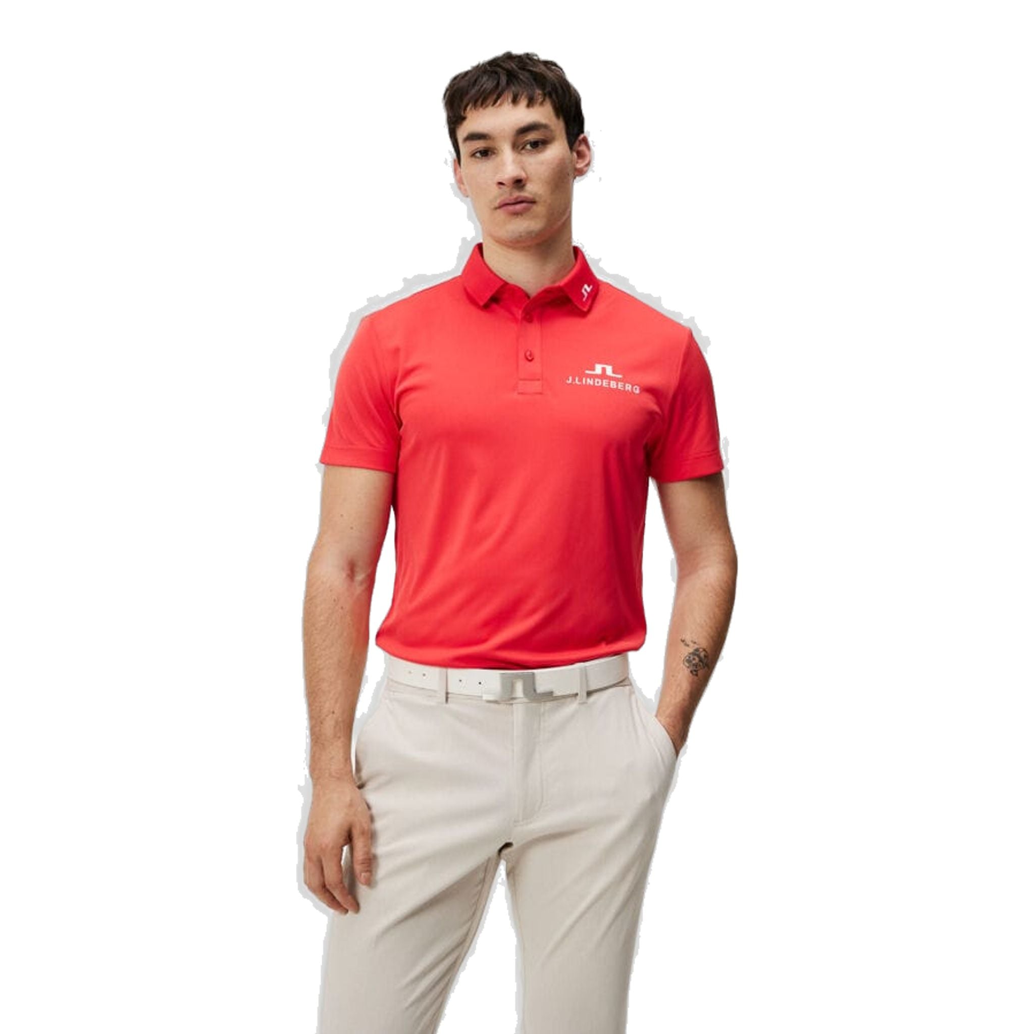 J. Lindeberg KV Tour Solid Golf Polo Herren