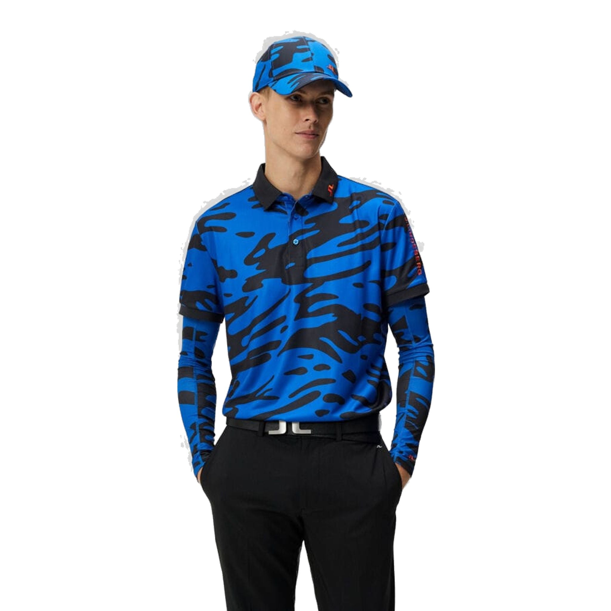 J. Lindeberg Tour Tech Reg Fit Print Polo Herren