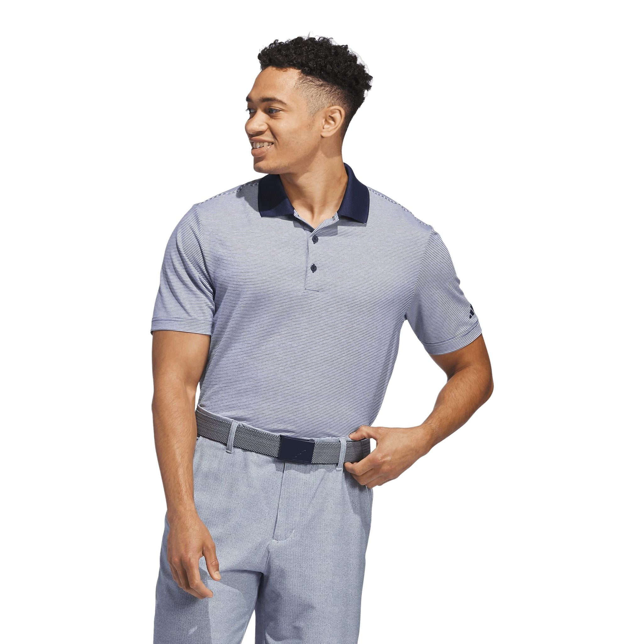 Adidas Ultimate365 Ottoman Stripe Polo Shirt Herren