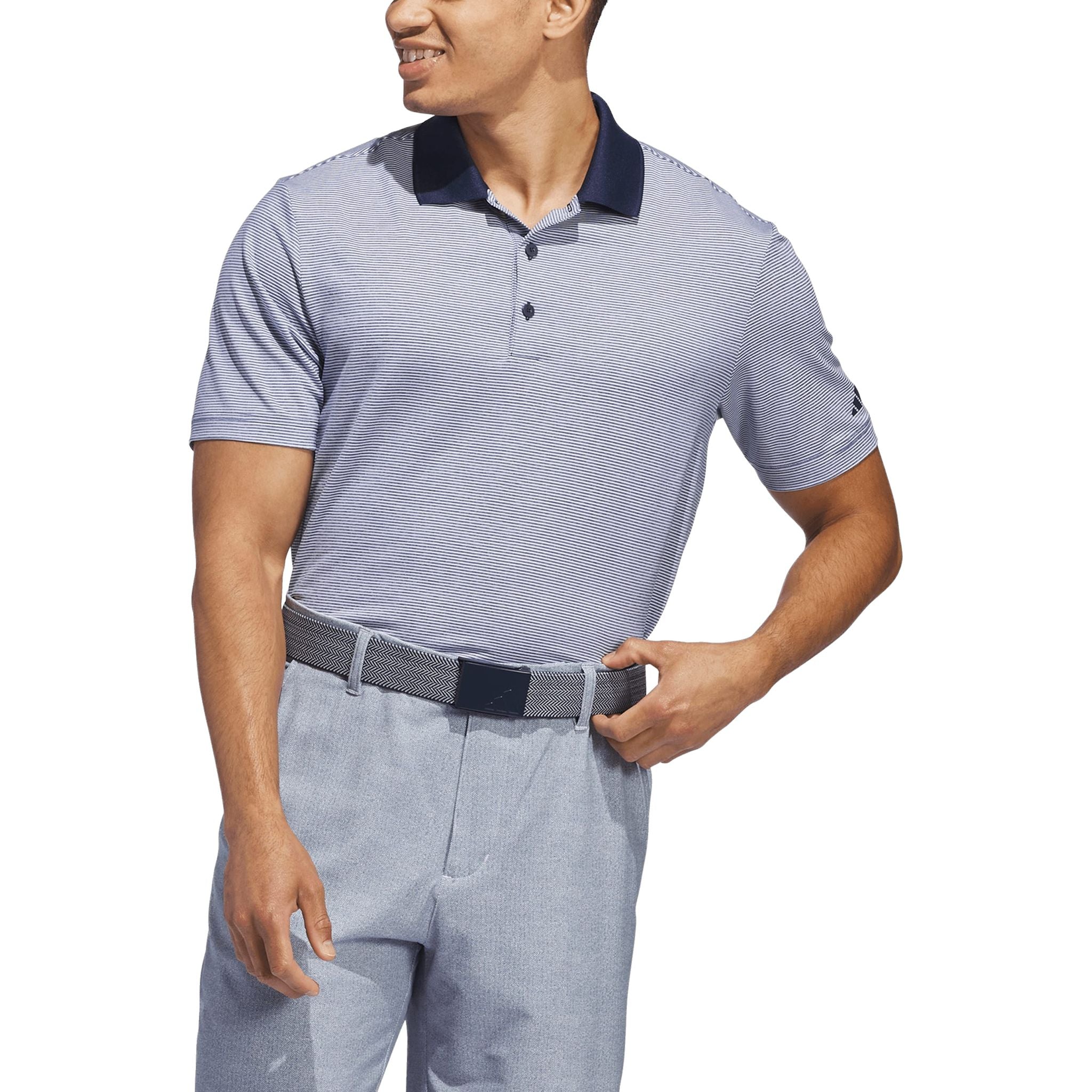 Adidas Ultimate365 Ottoman Stripe Polo Shirt Herren