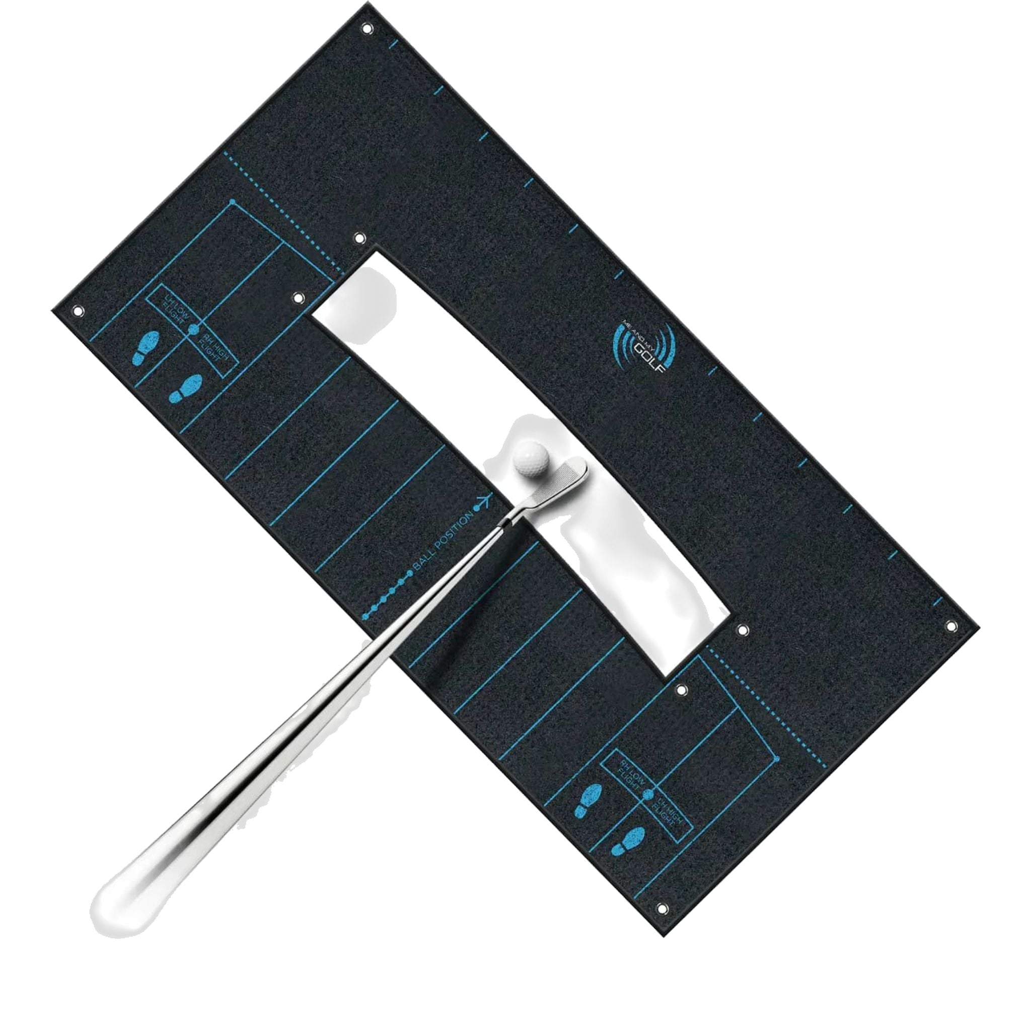 Me and My Golf Ball Striker Alignment Towel