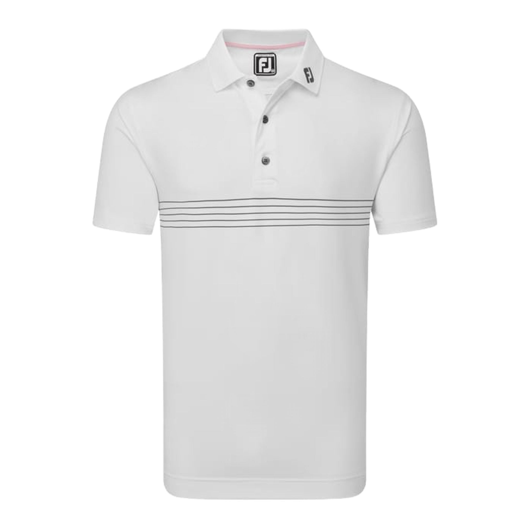 Footjoy Engineered Pinstripe Lisle Poloshirt Herren