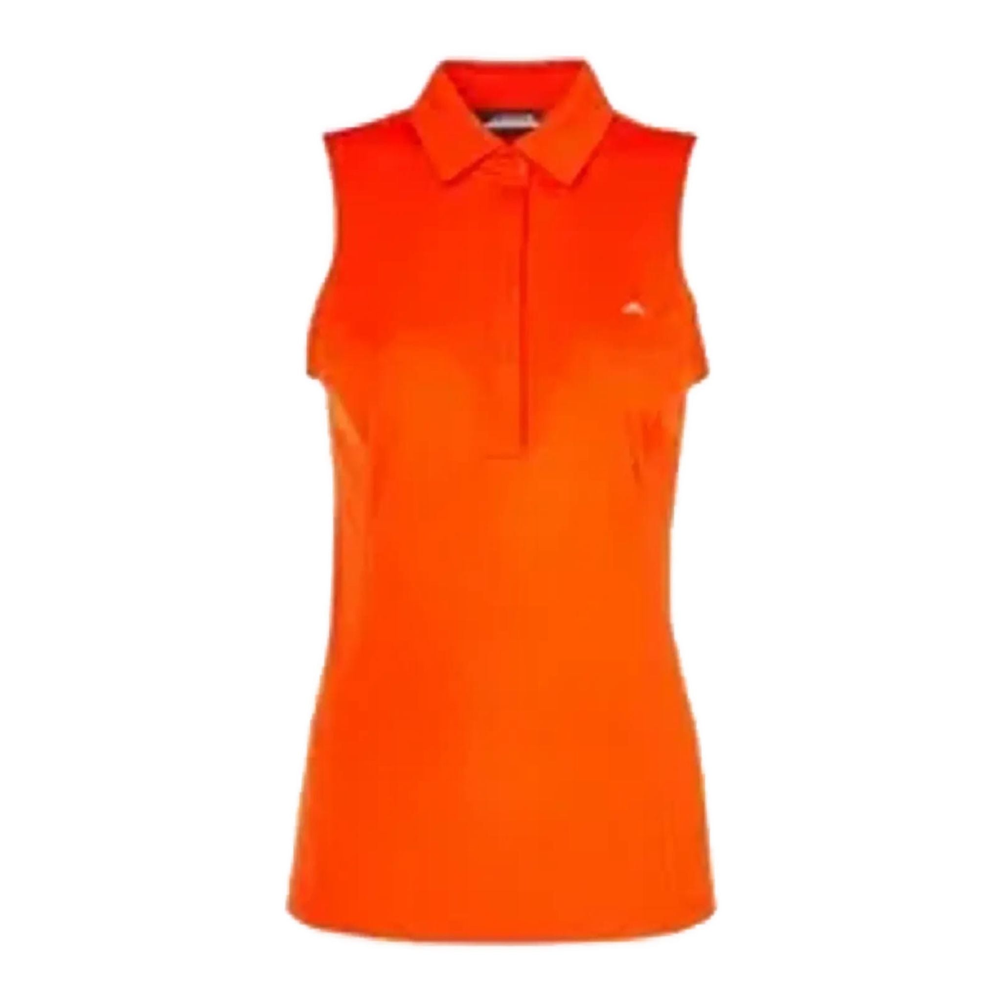 J. Lindeberg W Dena Sleeveless Golf Top Tangerine Tango Damen