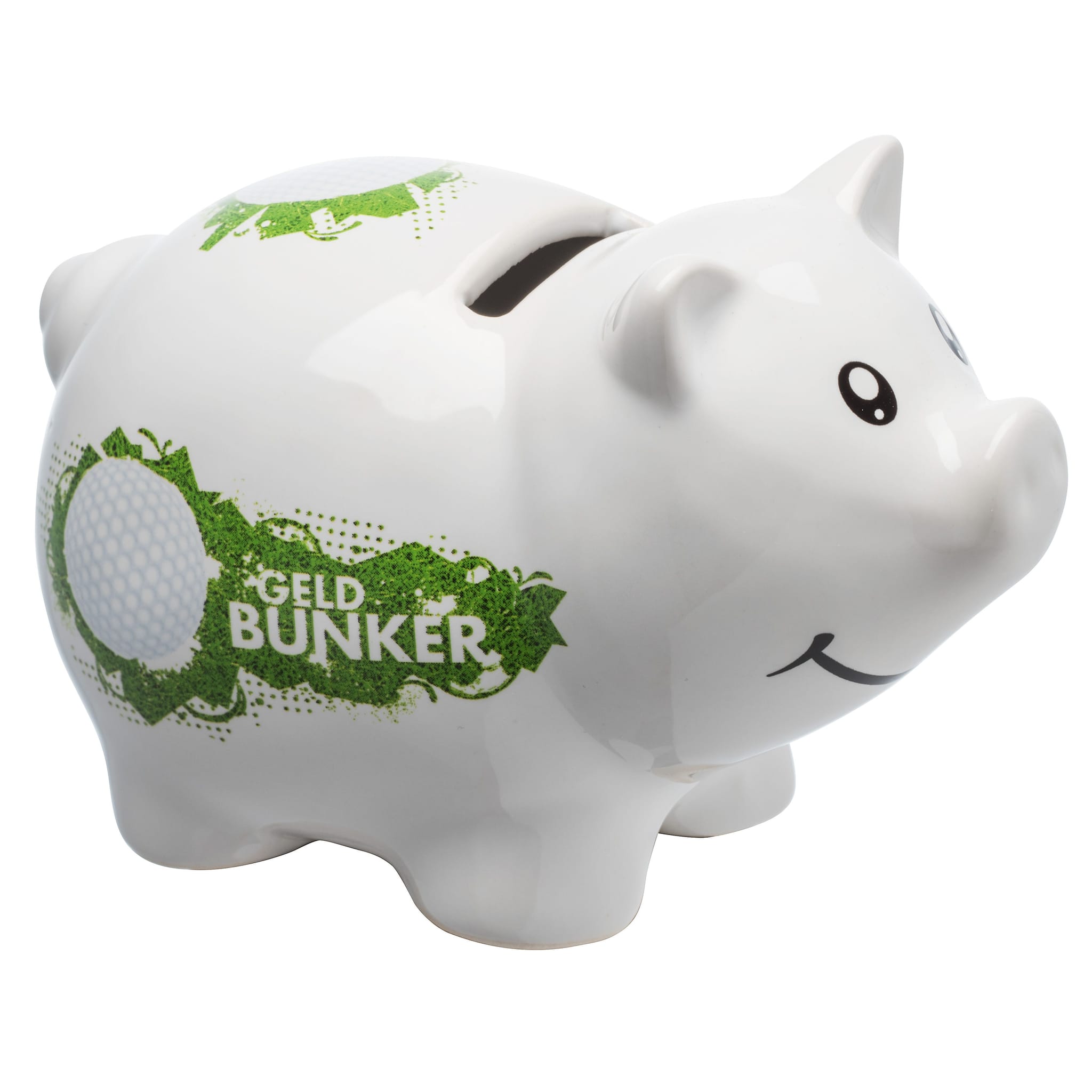 Sportiques Golfgeschenke Sparschwein aus Porzellan Geldbunker