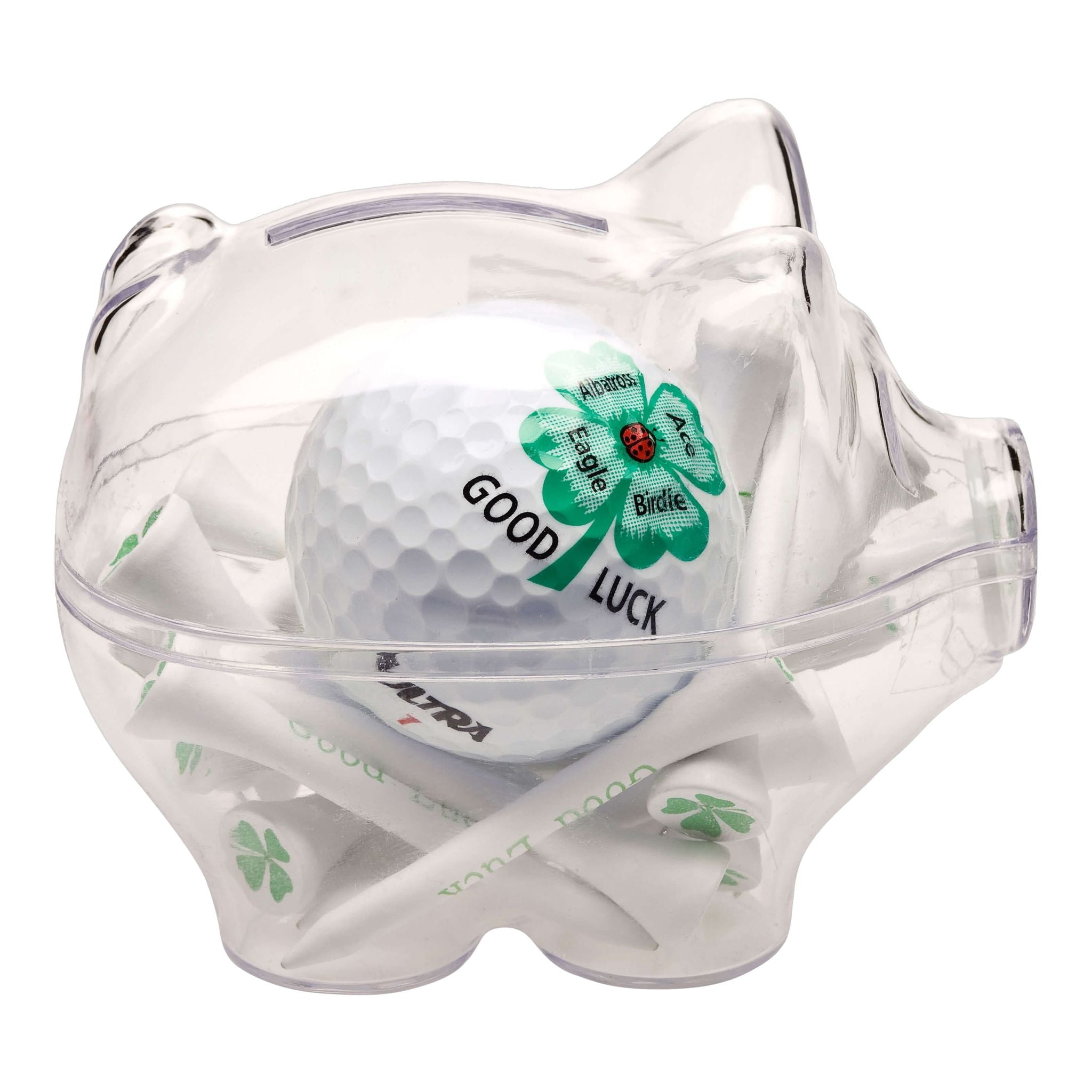 Sportiques Golfgeschenke Sparschwein Good Luck