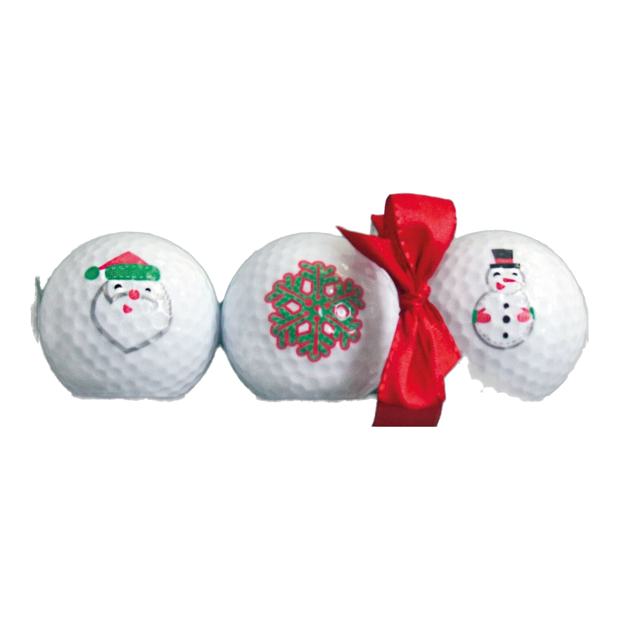 Sportiques Golfgeschenke Nikolaus-Schneeflocken-Schneemann (3 Bälle)