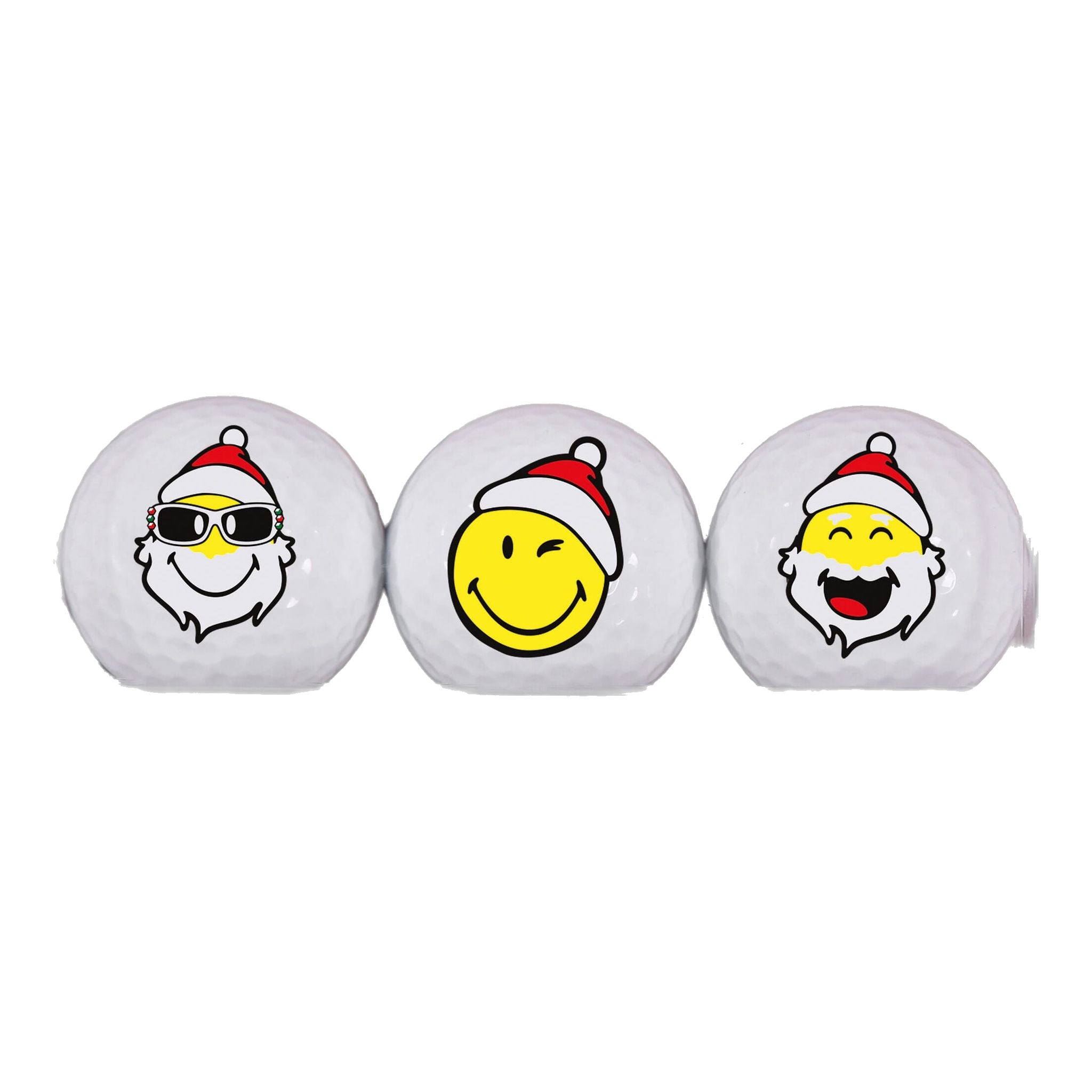 Sportiques Golfgeschenke Smiley X-Mas (3 Bälle) X1