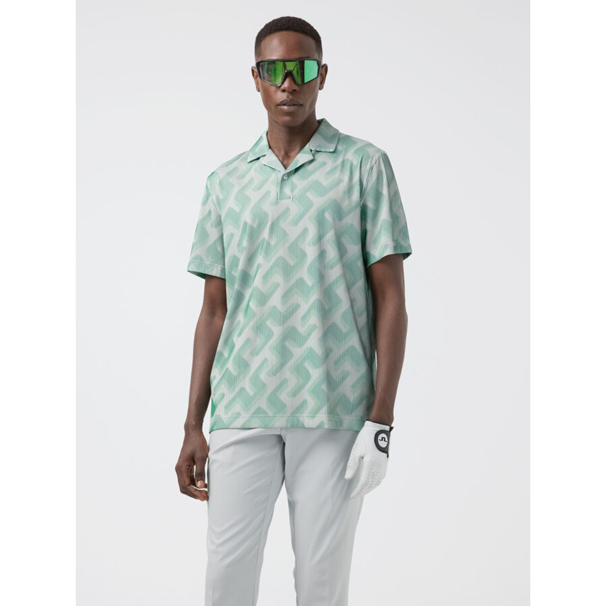 J. Lindeberg Polo 3D Bridge Monogram Herren