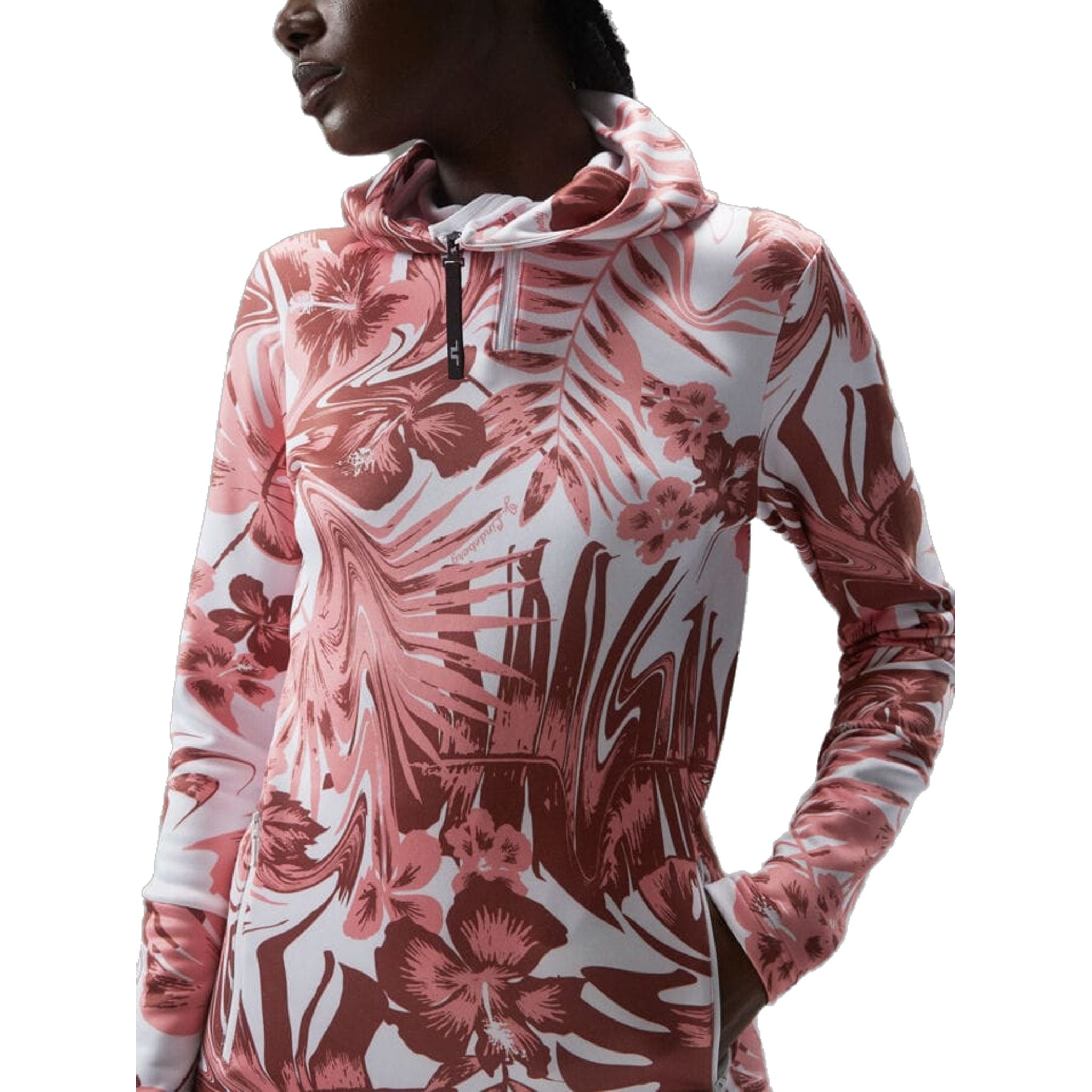 J. Lindeberg Aerial Print Quarter Hood Damen