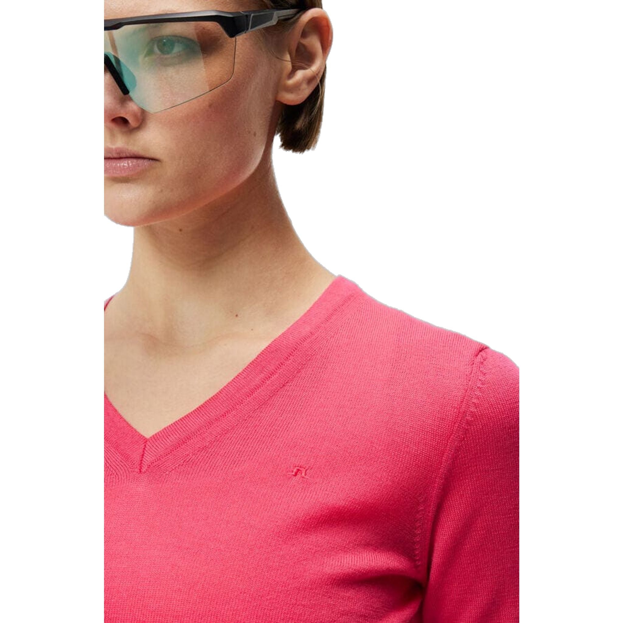 J. Lindeberg Amaya Knitted Sweater Azalea Damen