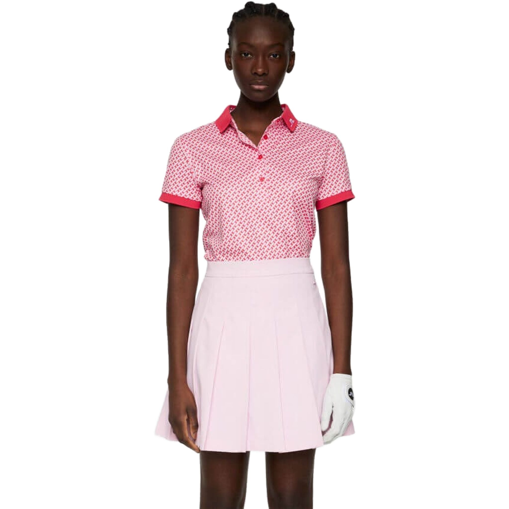 J. Lindeberg Tour Tech Print Polo Damen