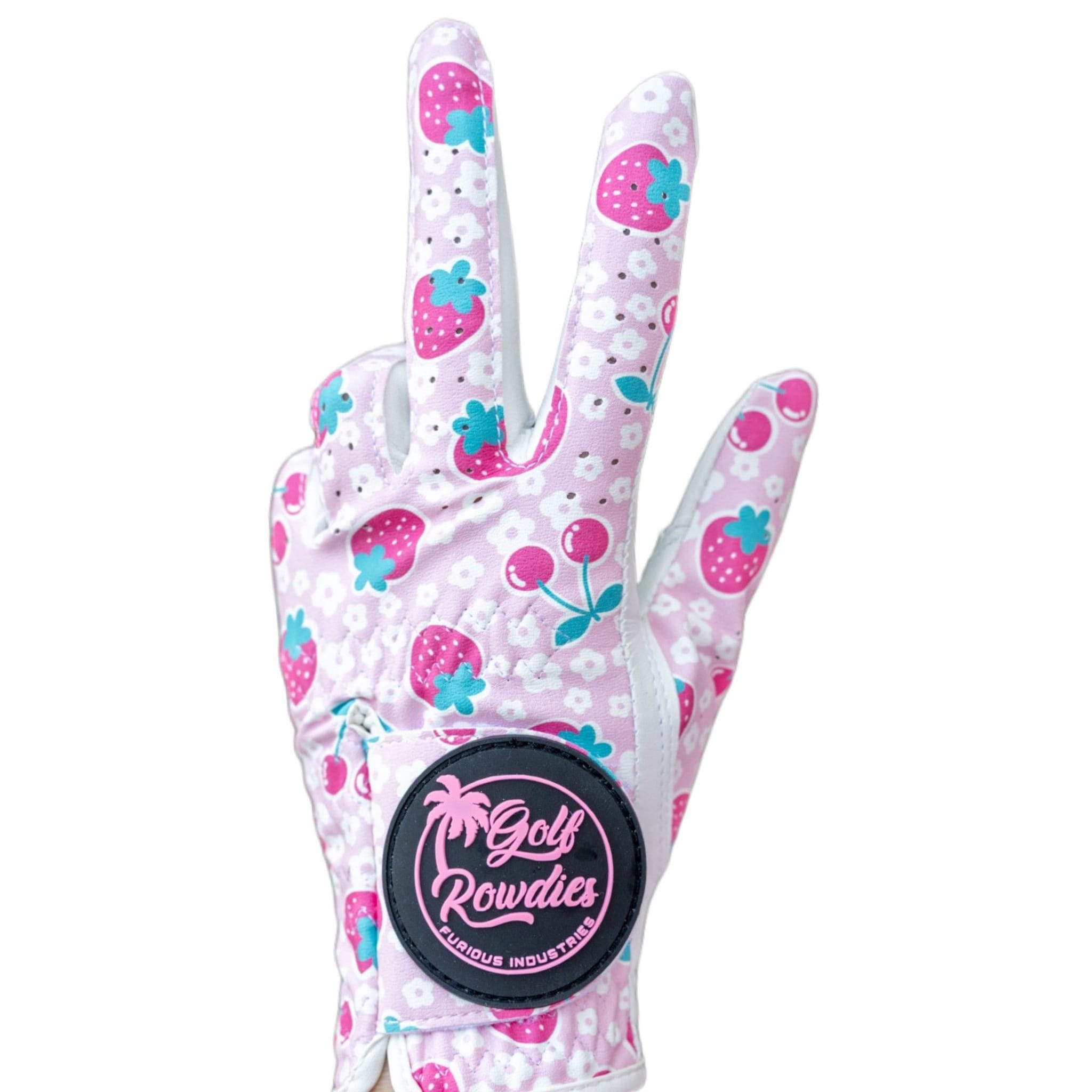 Golf Rowdies Strawberry Handschuh Damen