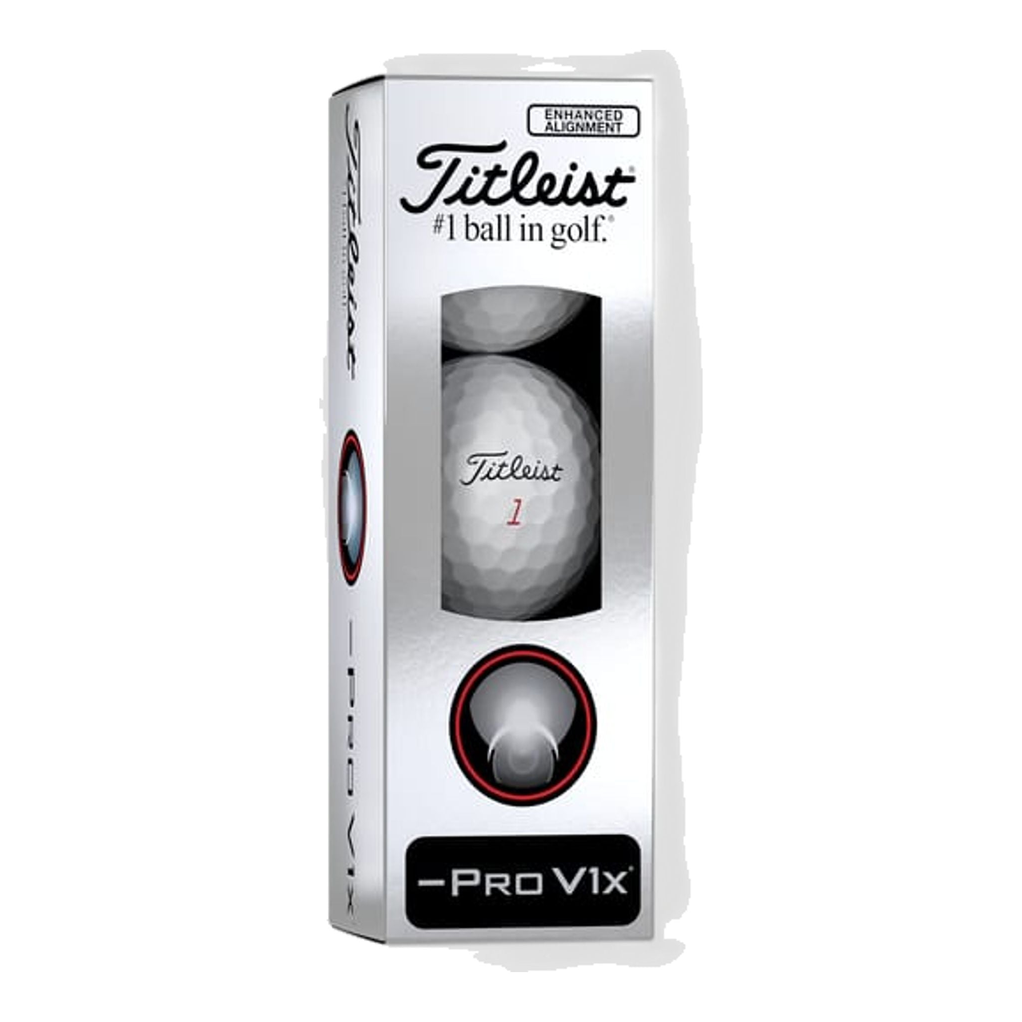 Titleist Pro V1x Left Dash Elogated Aligment Golfbälle