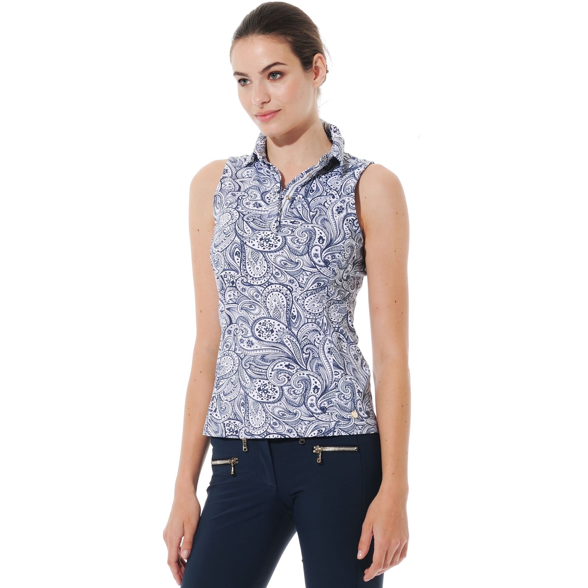 MDC Sportwear Merlyn Print Paisley Polo Damen