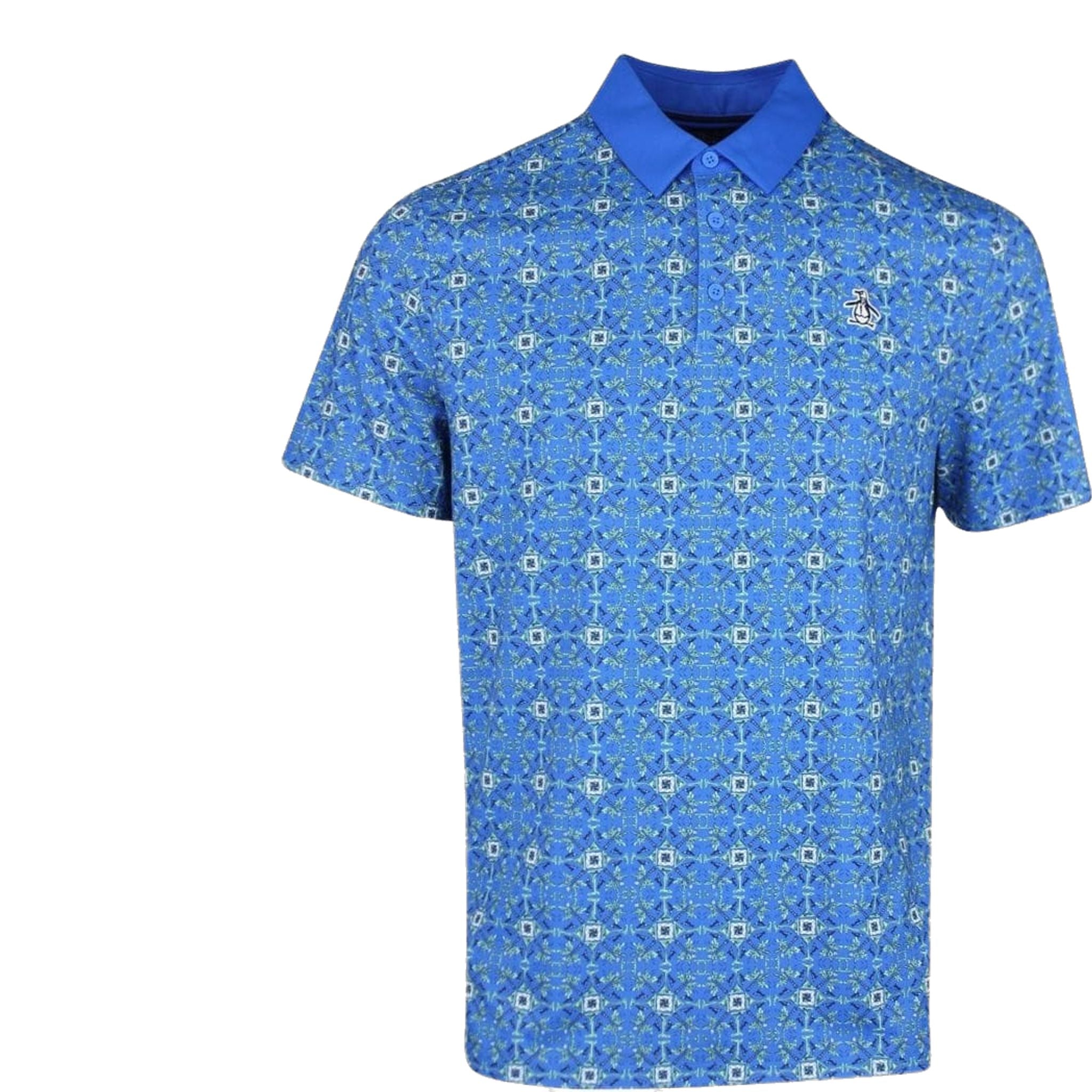 Original Penguin Pete's Cocktail Windowpane Polo Herren