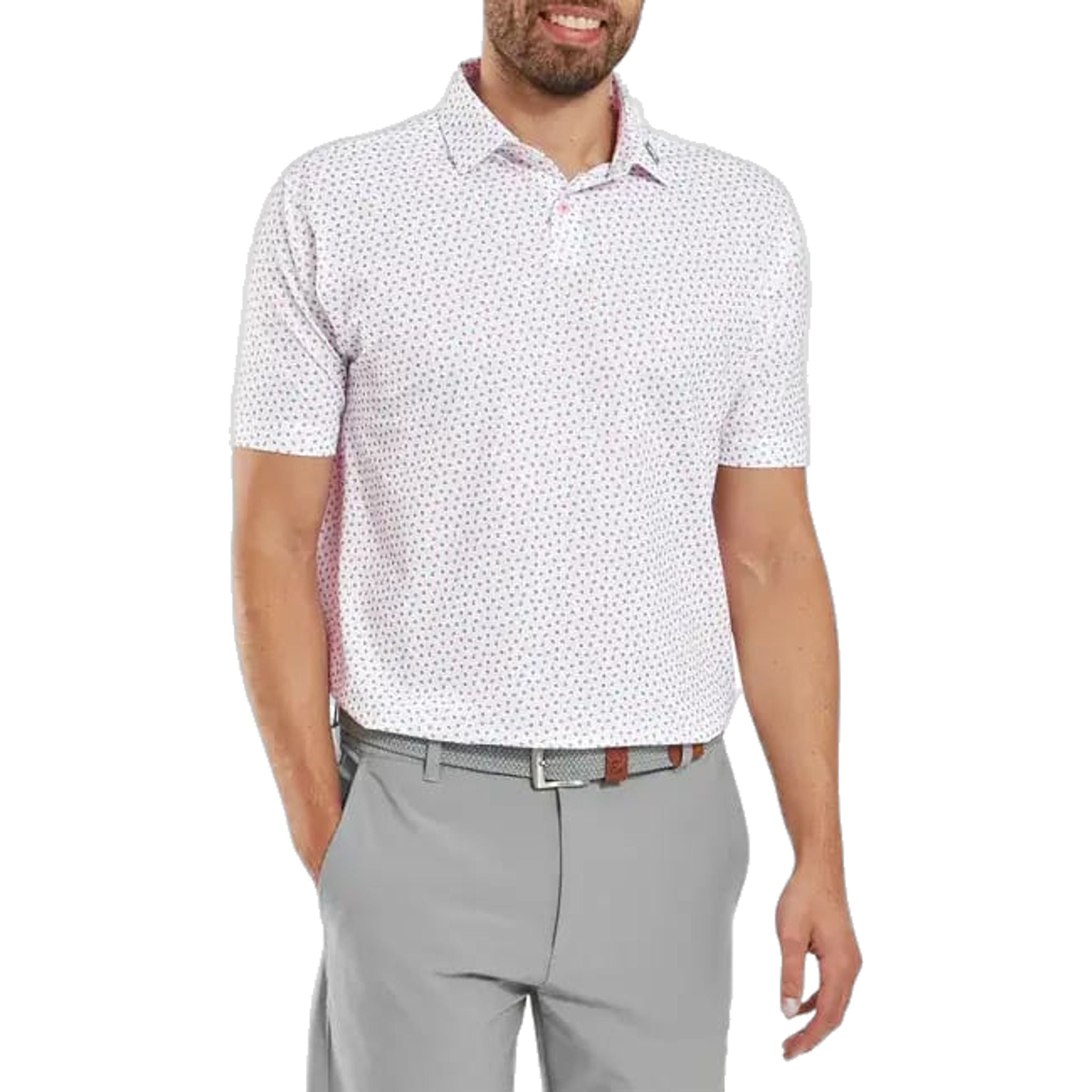 Footjoy Bounce Print Pique Herren