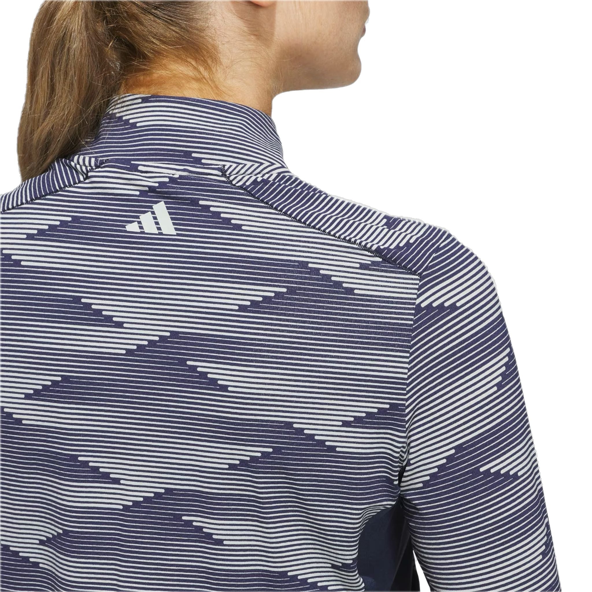 Adidas Ultimate365 Printed 1/4-Zip Mock Polo Damen