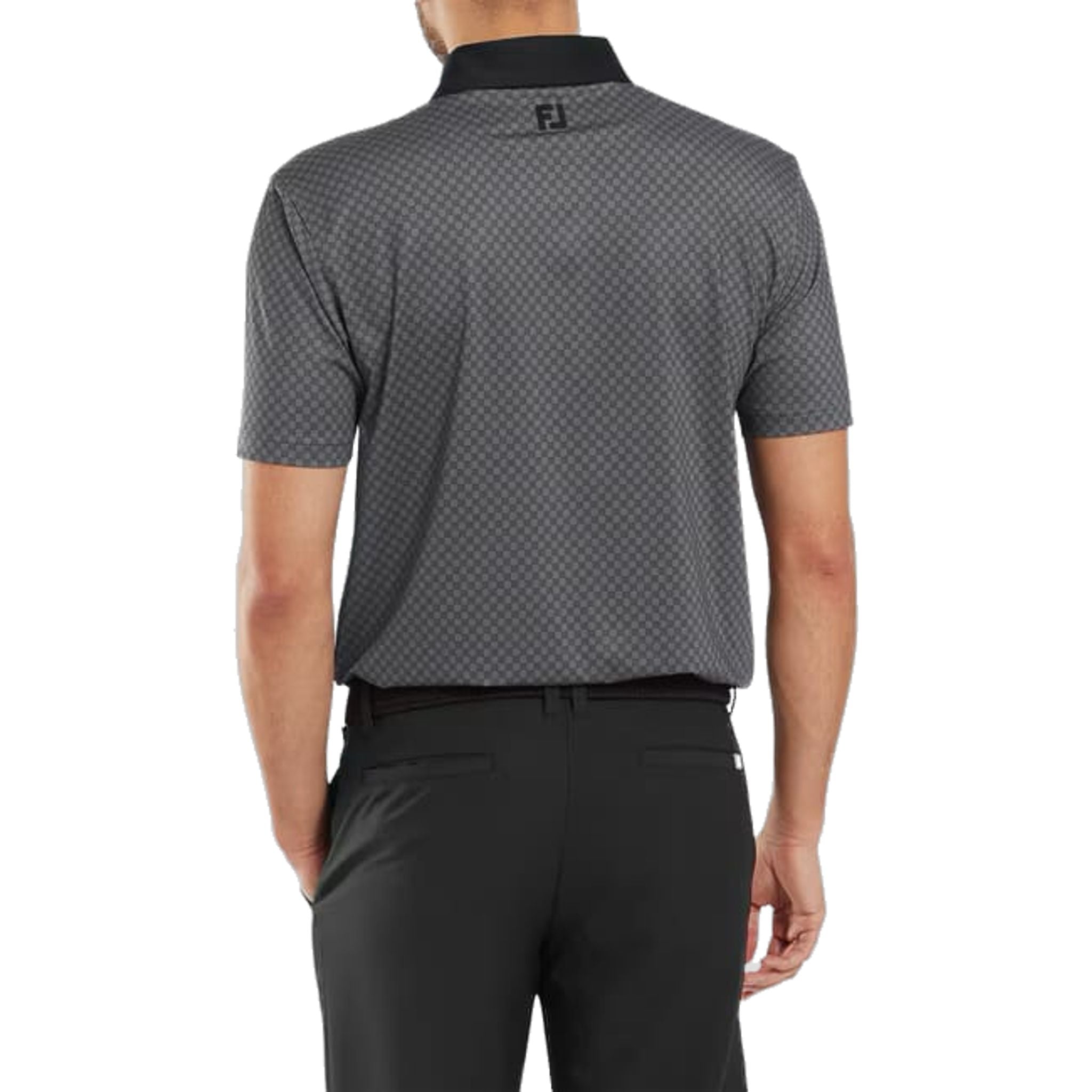 Footjoy Checker Jacquard Polo Herren