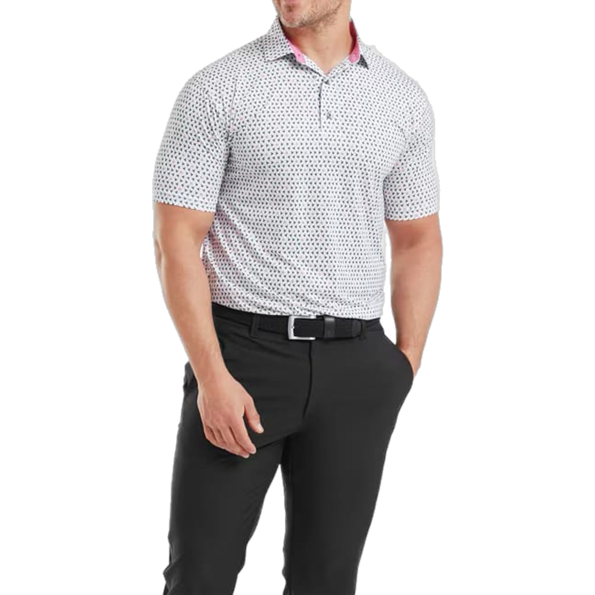 Footjoy Flying Wasp Print Polo Herren