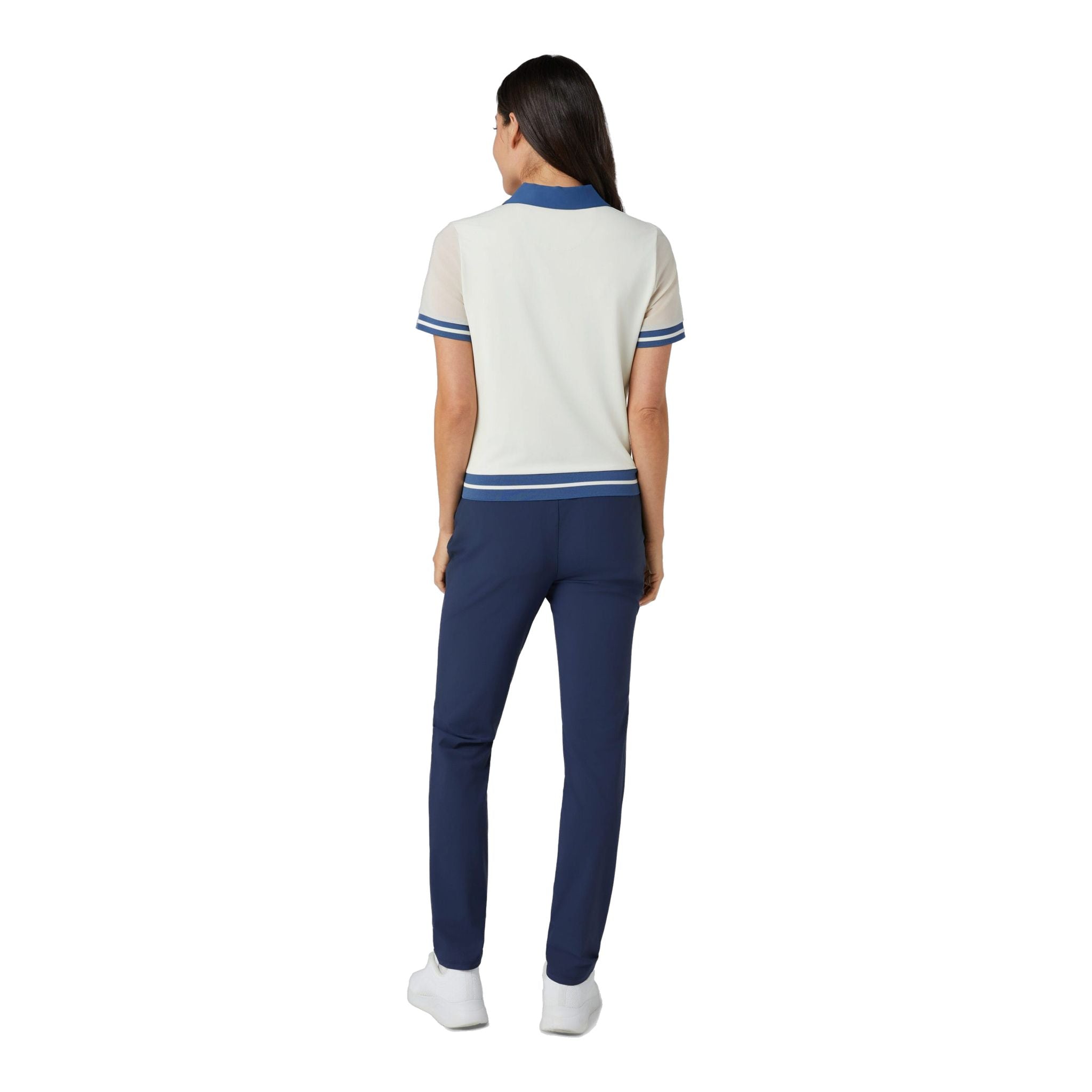 Original Penguin Waist Length Colourblock Polo Damen