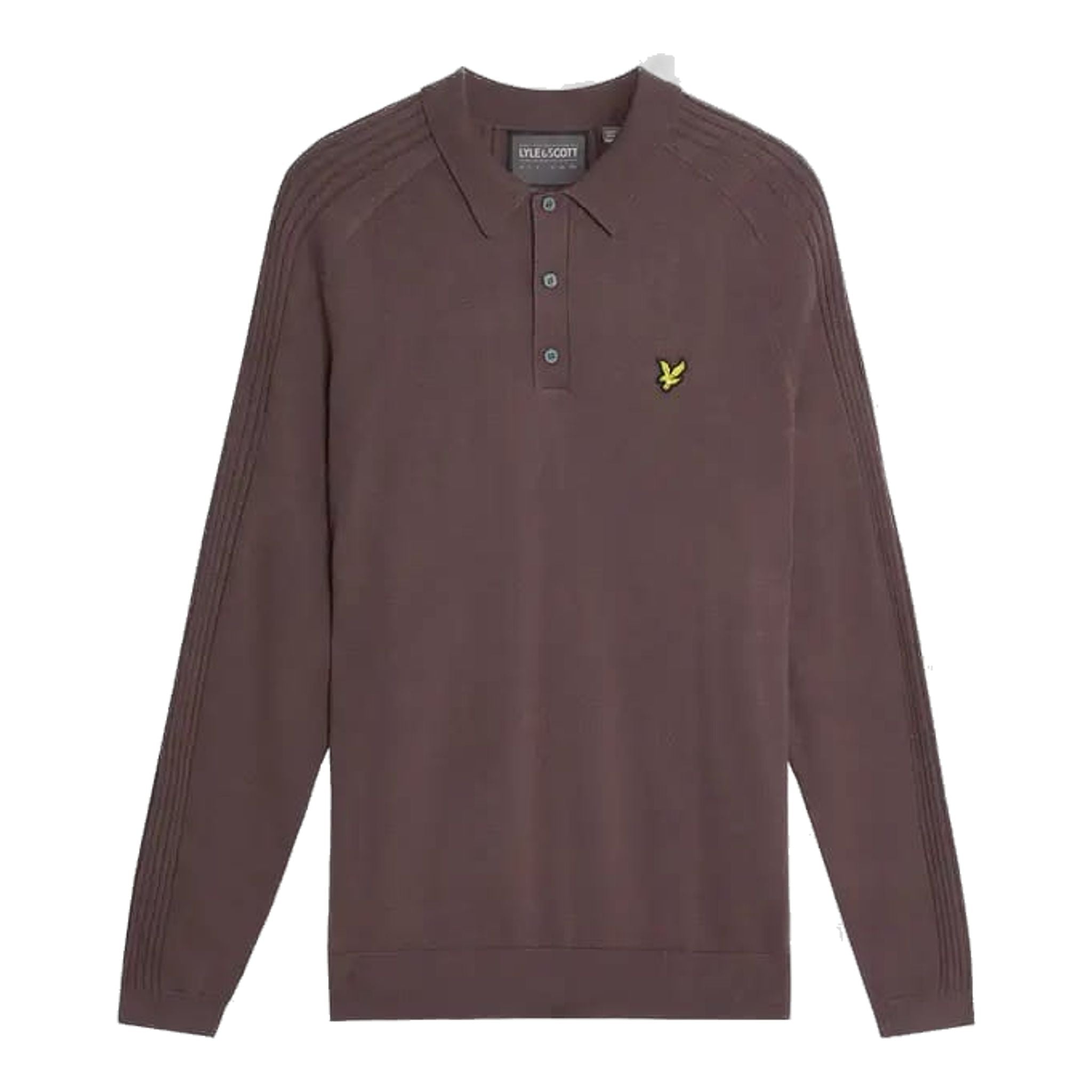 Lyle & Scott Golf Long Sleeve Knitted Polo Herren