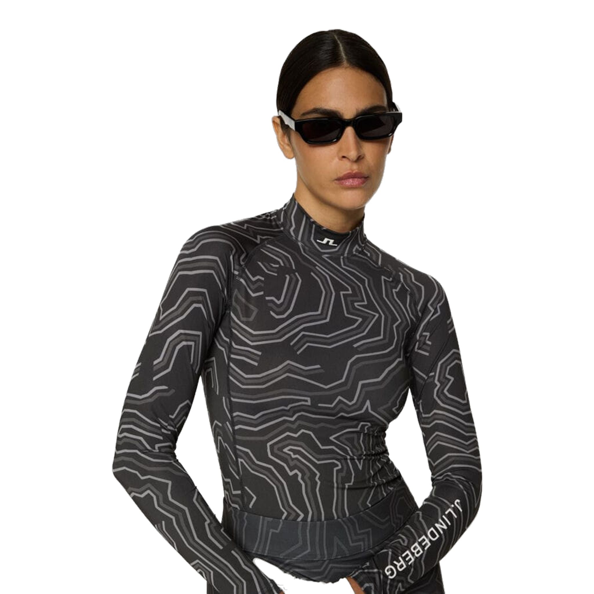 J. Lindeberg Ella Print Compression Top Damen