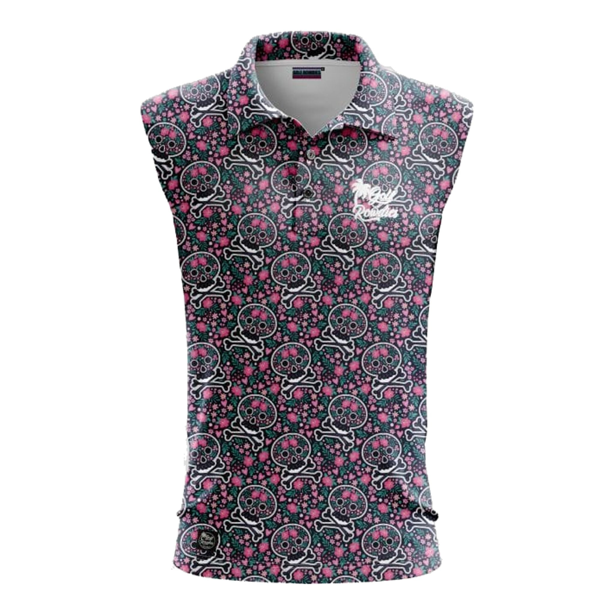 Golf Rowdies Skull Heart Polo Herren
