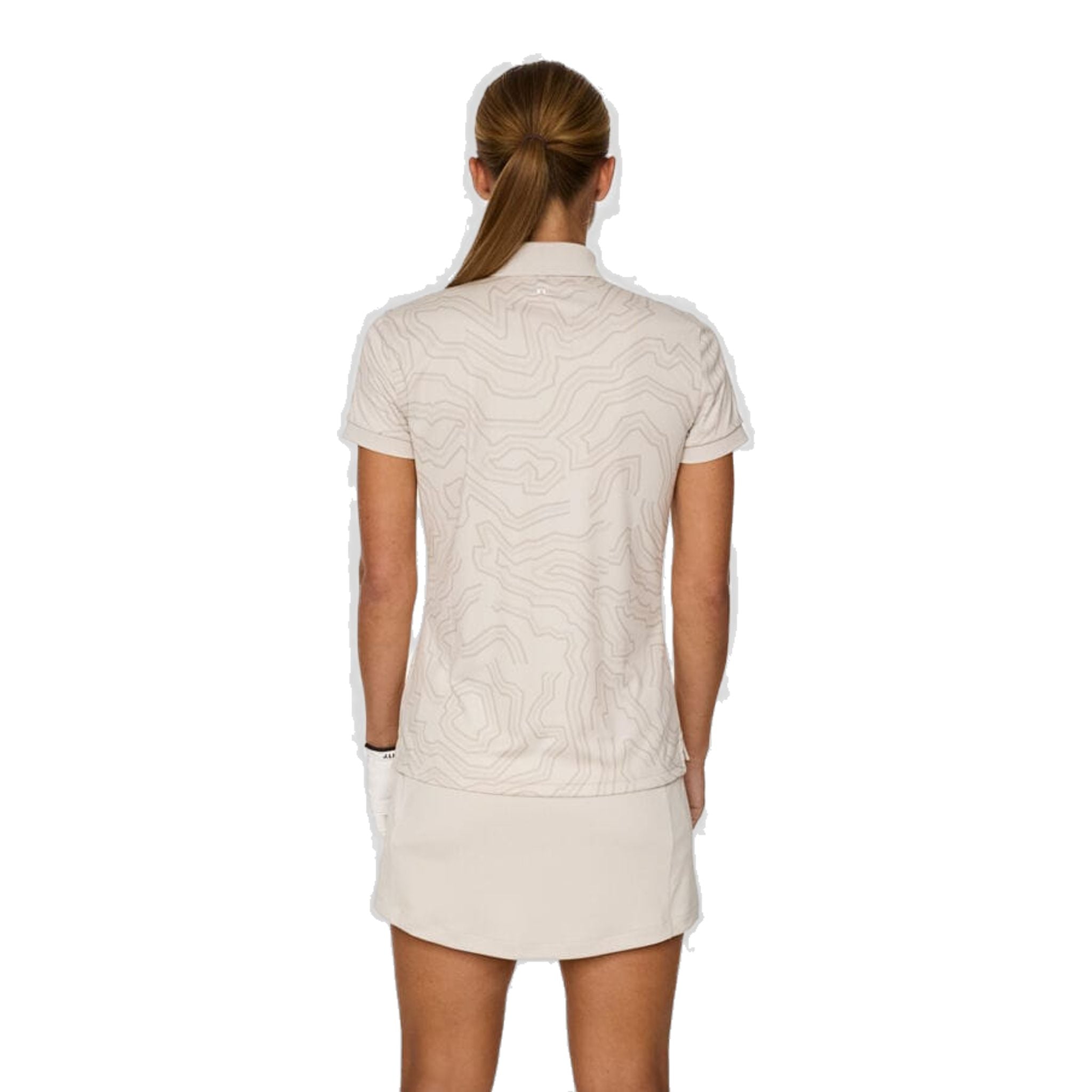 J. Lindeberg Tour Tech Print Polo Damen