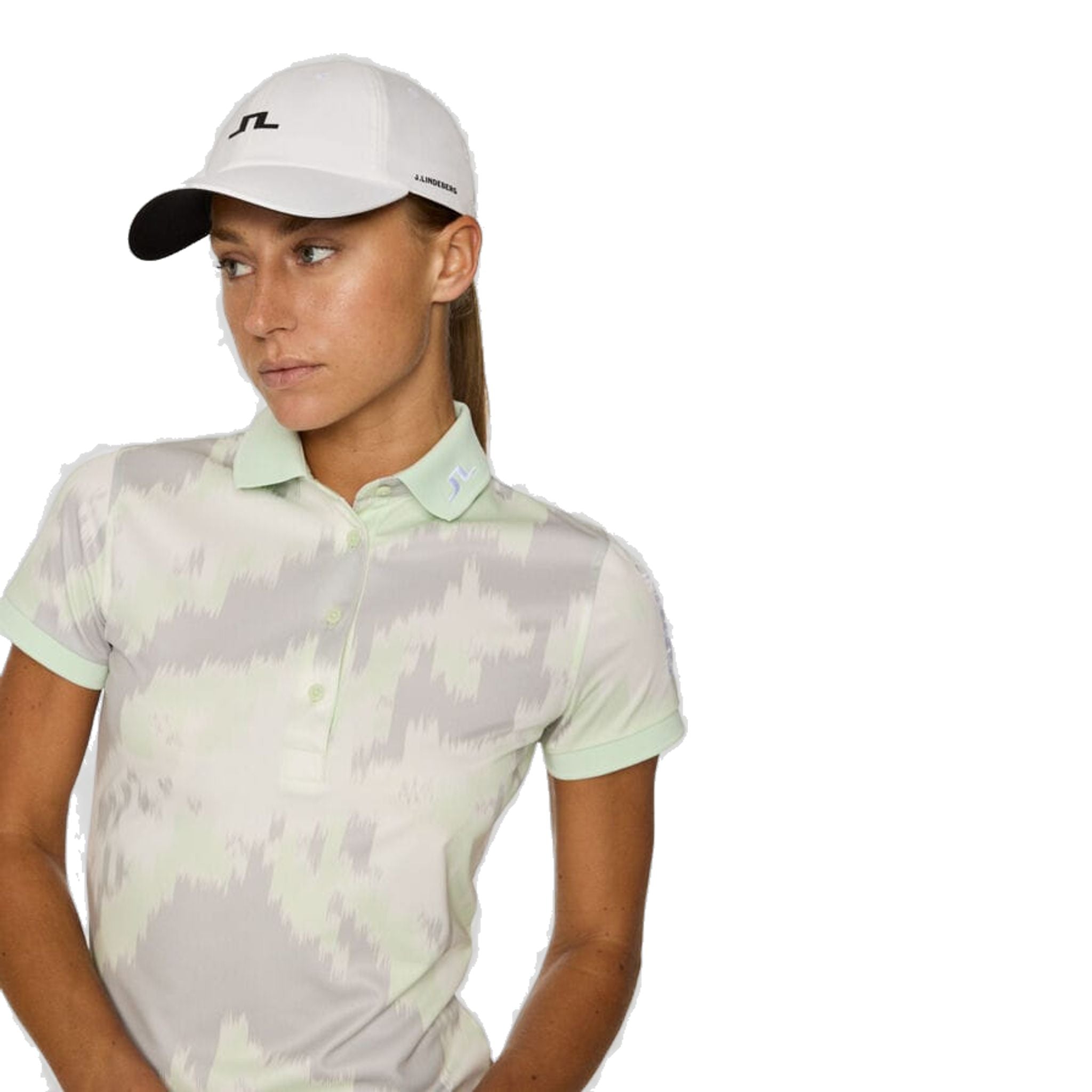 J. Lindeberg Tour Tech Print Polo Damen