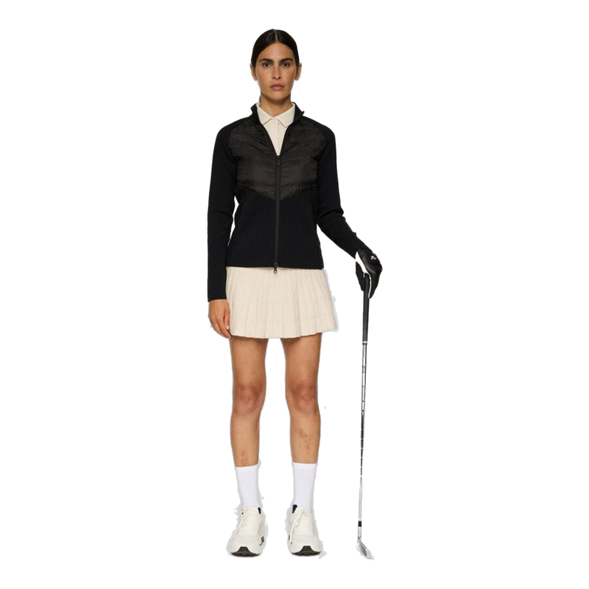 J. Lindeberg Wendy Tech Knit Zip Sweater Damen