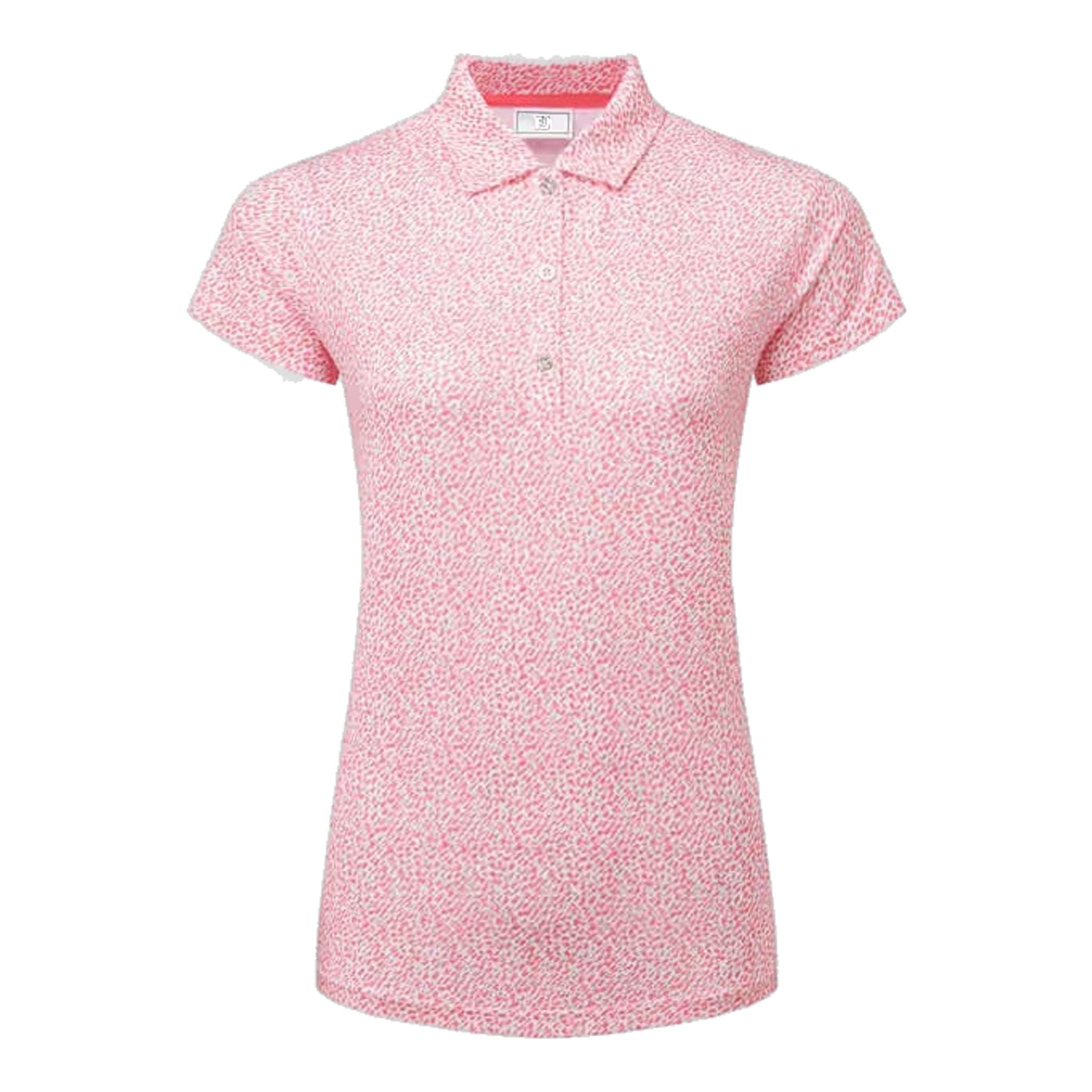 Footjoy Animal Print Cap Sleeve Lisle Polo