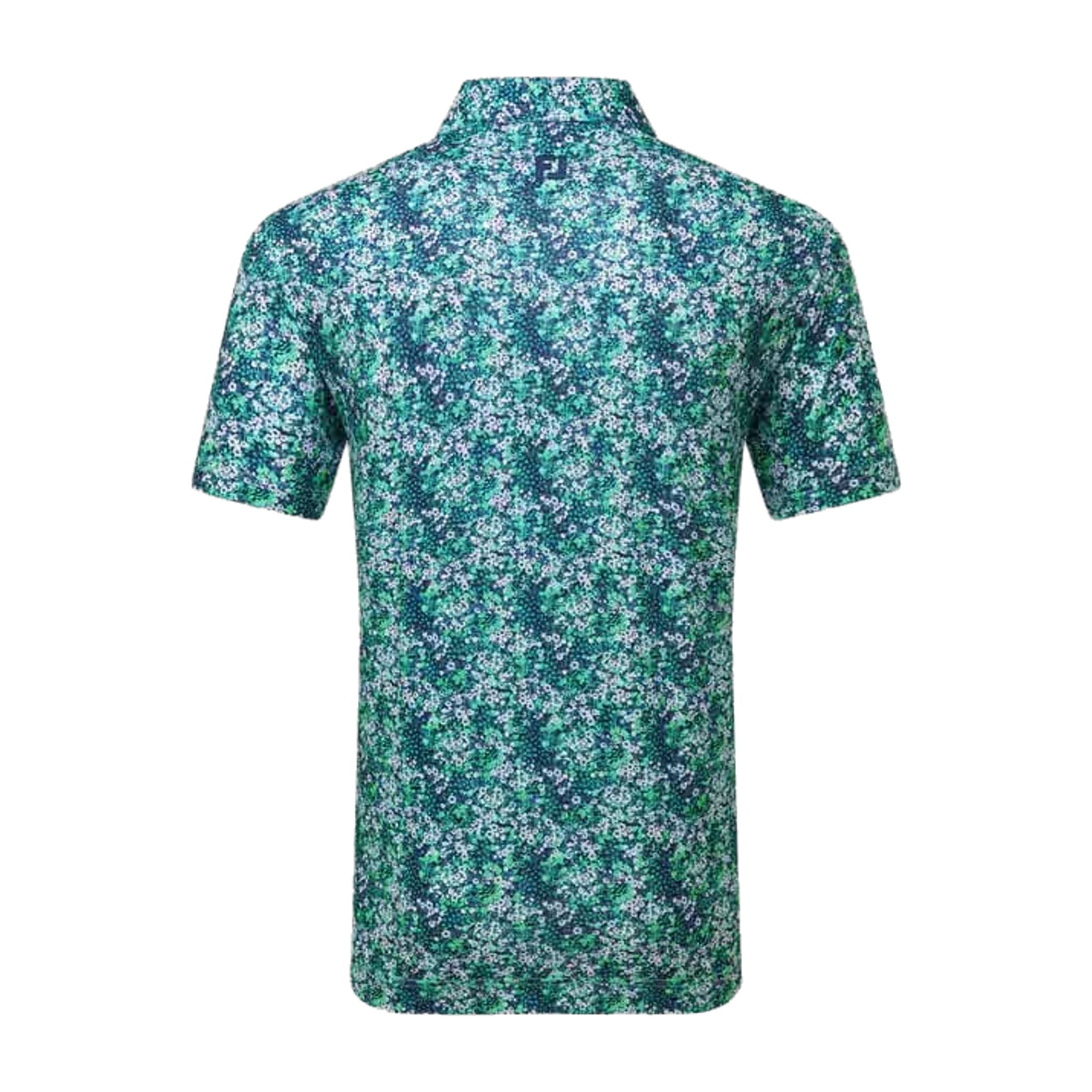 Footjoy Garden Print Lisle Polo Herren