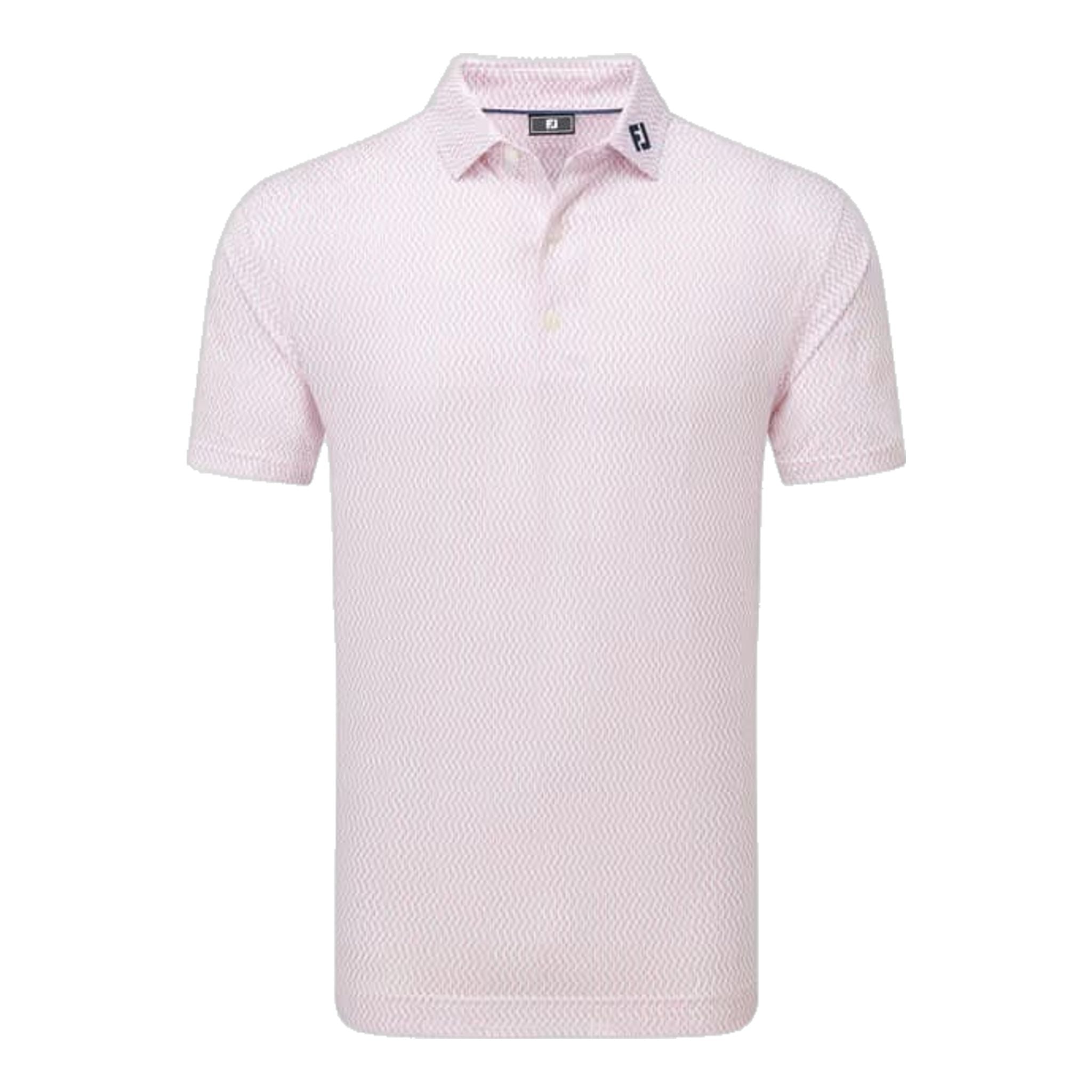 Footjoy Wiggle Print Lisle Polo Herren