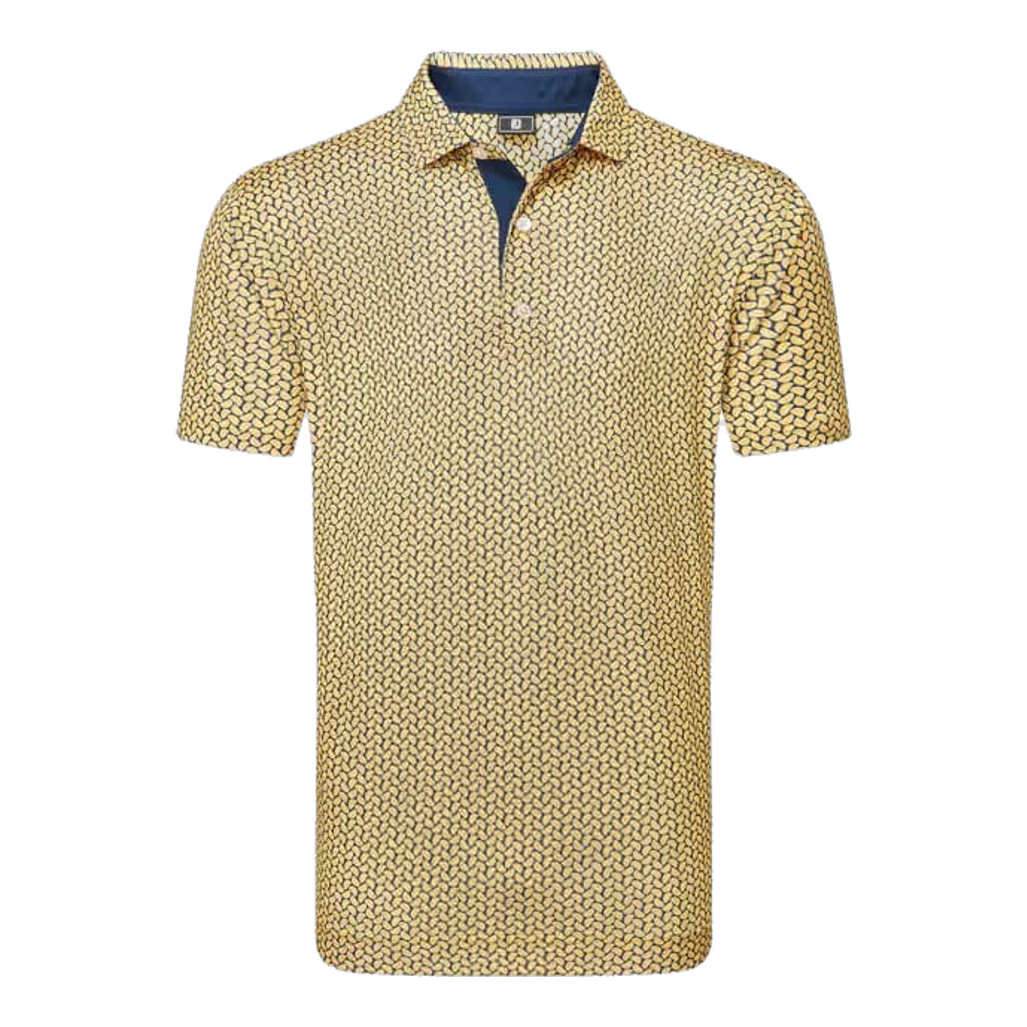 Footjoy Citrus Print Lisle Polo Herren