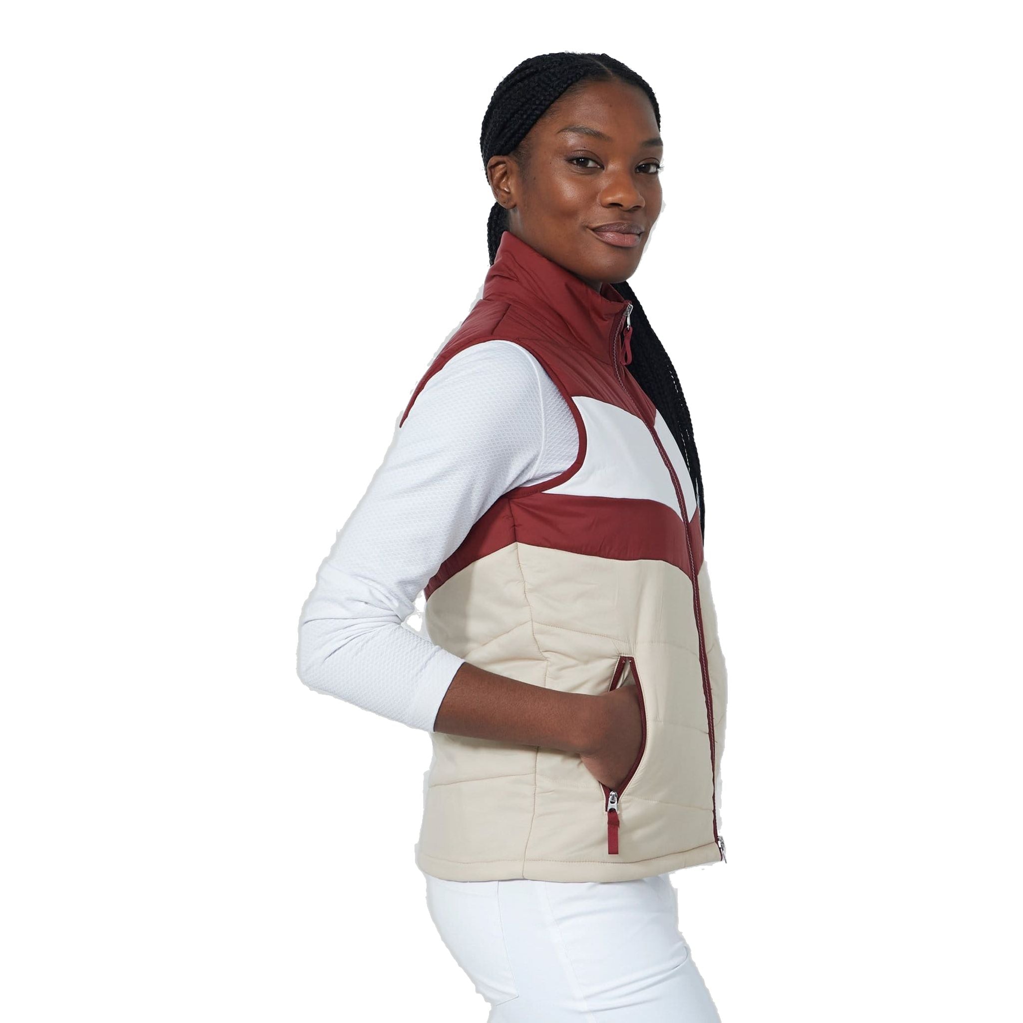 Daily Sports Blockstriped Padded Weste Damen