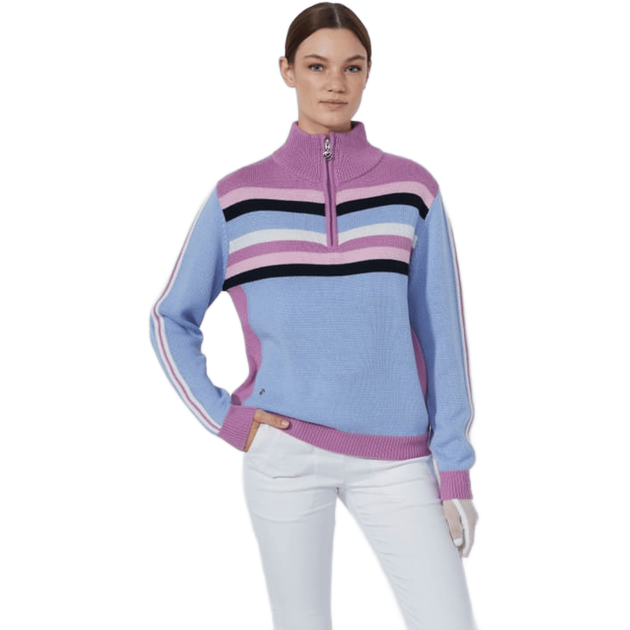 Daily Sports Multi-Striped Pullover Damen