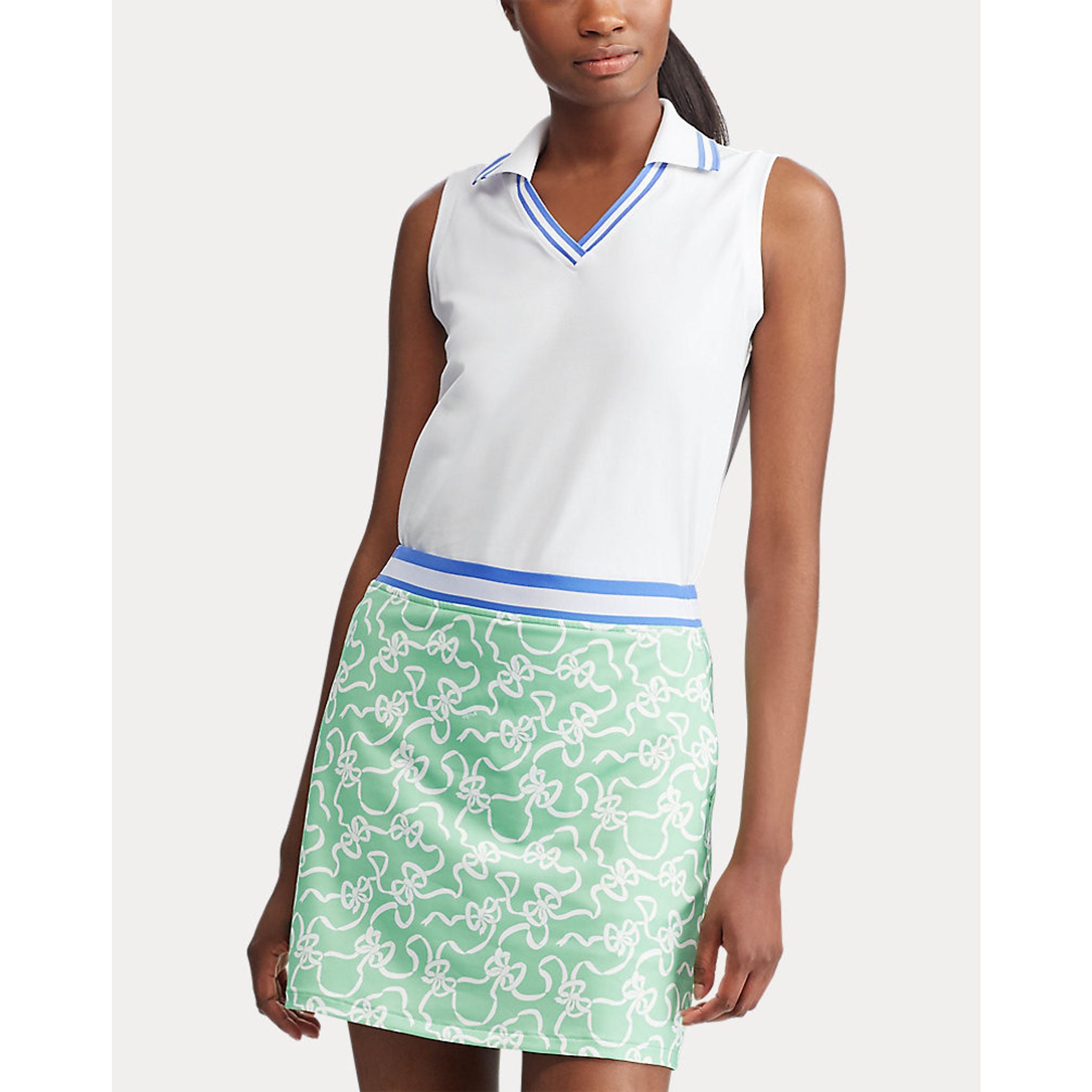 Ralph Lauren S/L Cricketsleevelessknit Golfpolo Damen