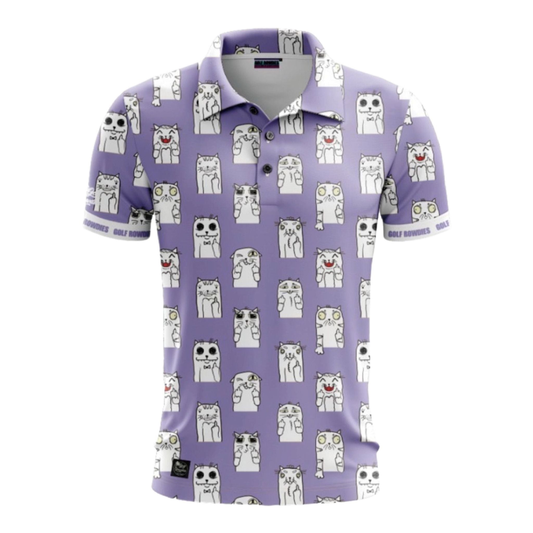 Golf Rowdies Middlefinger Cat Polo Herren