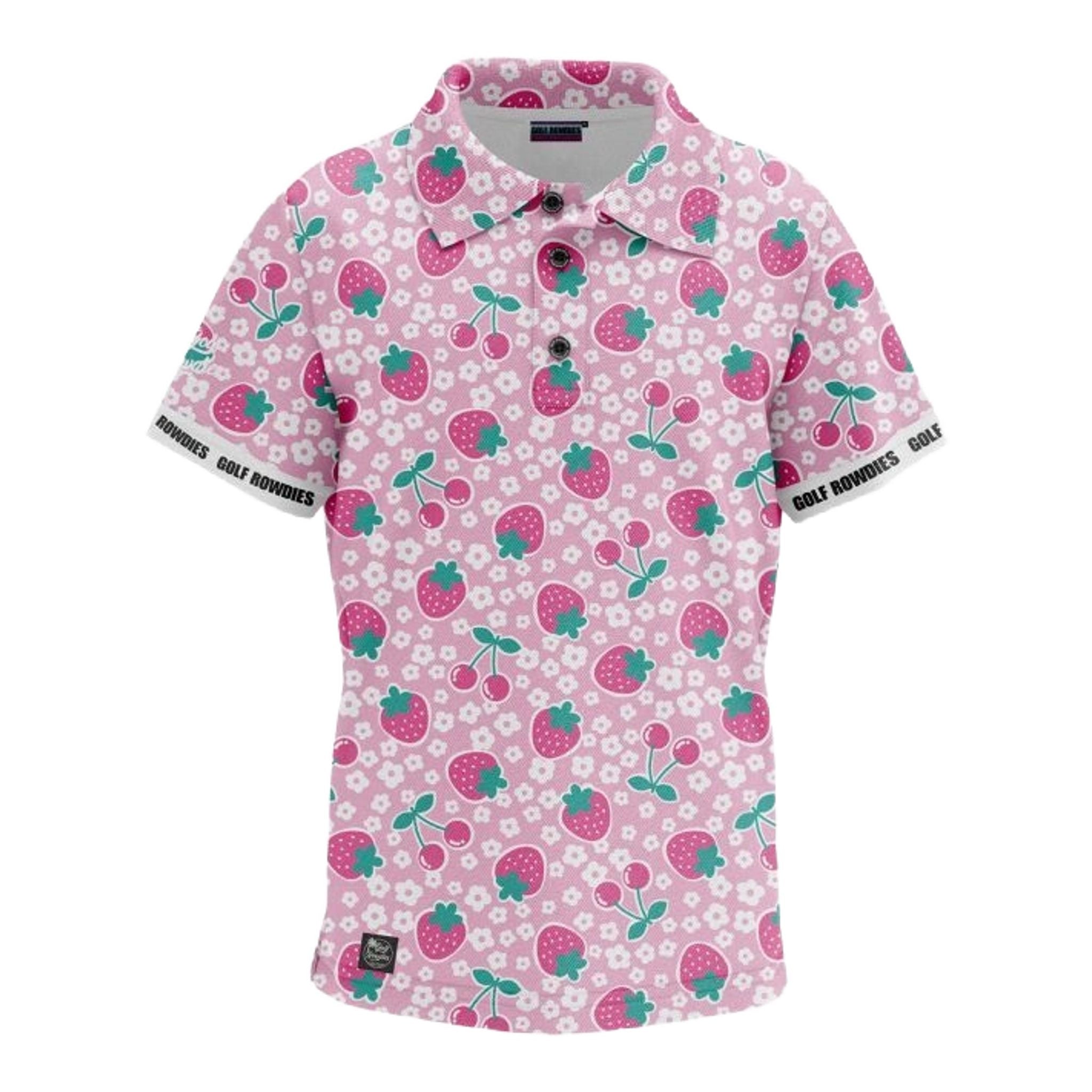 Golf Rowdies Strawberry Junior Polo