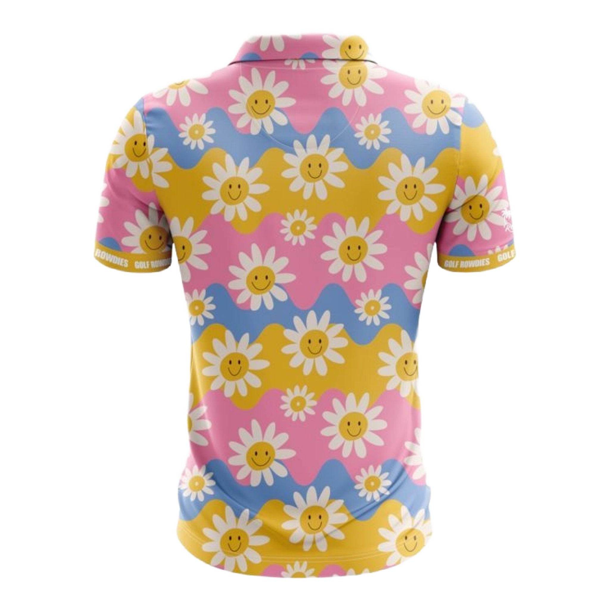 Golf Rowdies Retro Flower Polo Herren