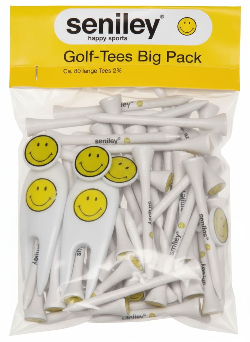 Sportiques Golfgeschenke Kleiner Glastopf Smiley