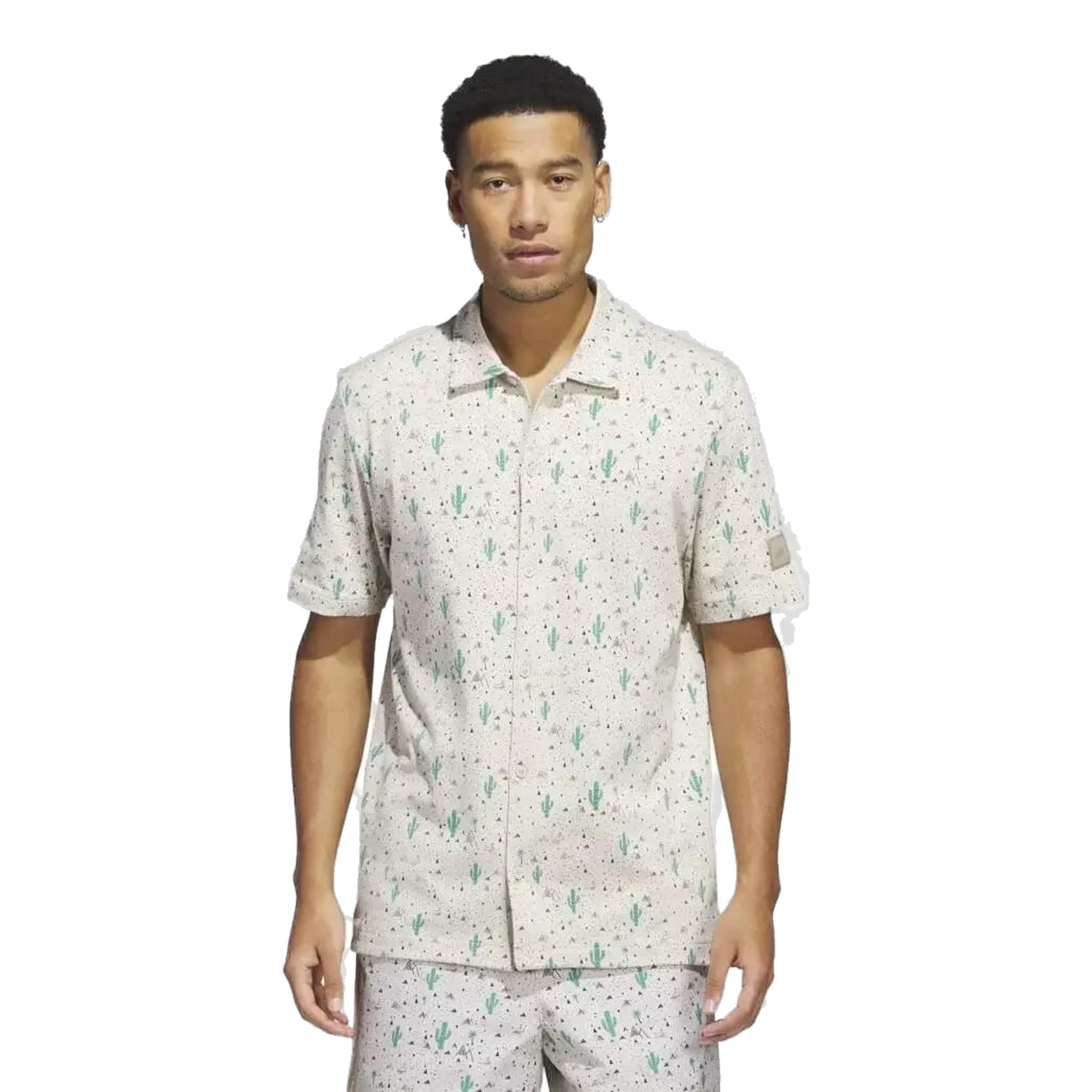 Adidas Adicross Desert Button Golfhemd Herren