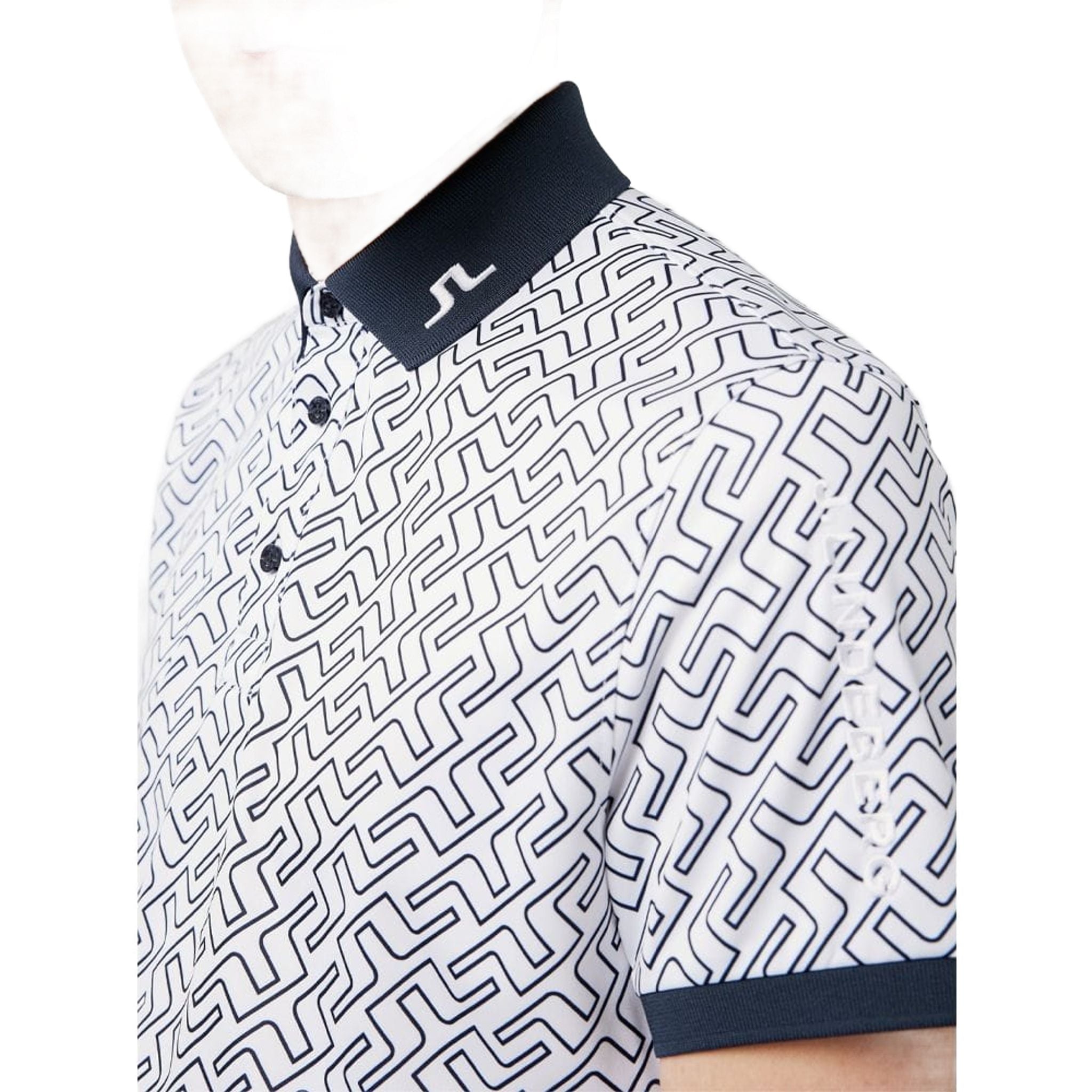 J. Lindeberg Tour Tech Print Polo Herren