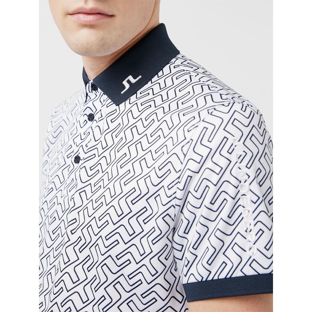 J. Lindeberg Tour Tech Print Polo Herren