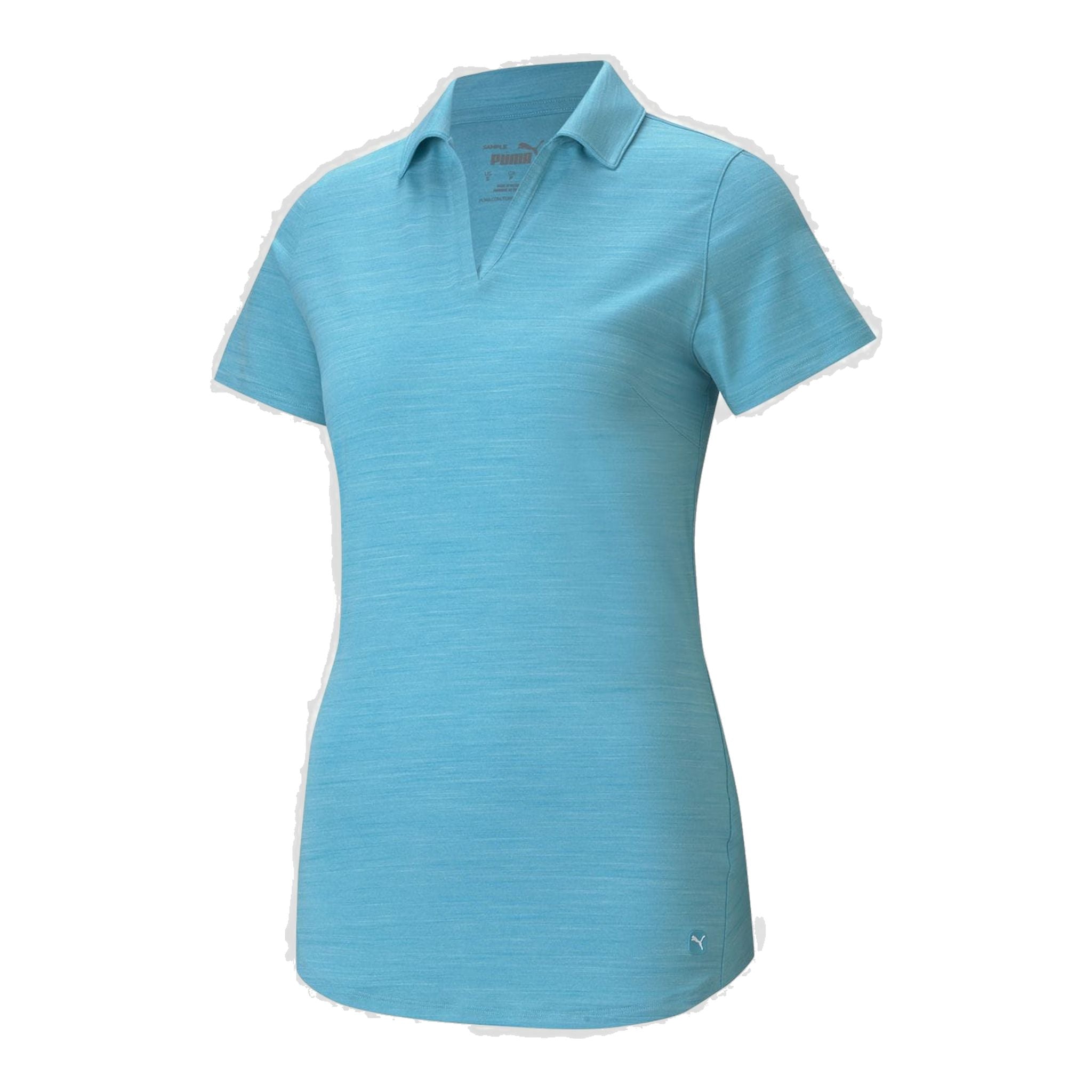 Puma W Cloudspun Free SS Polo Scuba Blue Damen