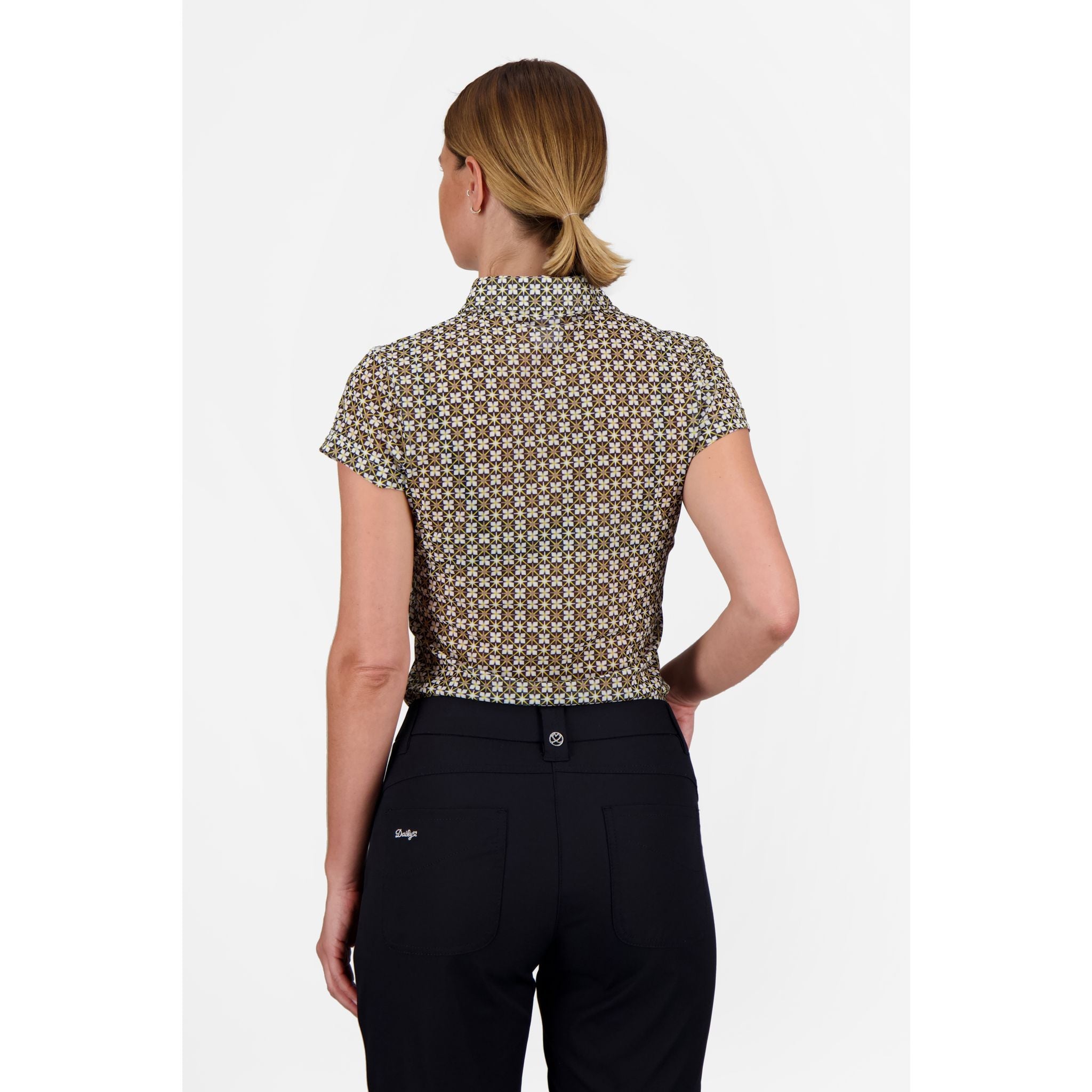 Daily Sports Daily Oron Mesh Polo Mustergelb Damen