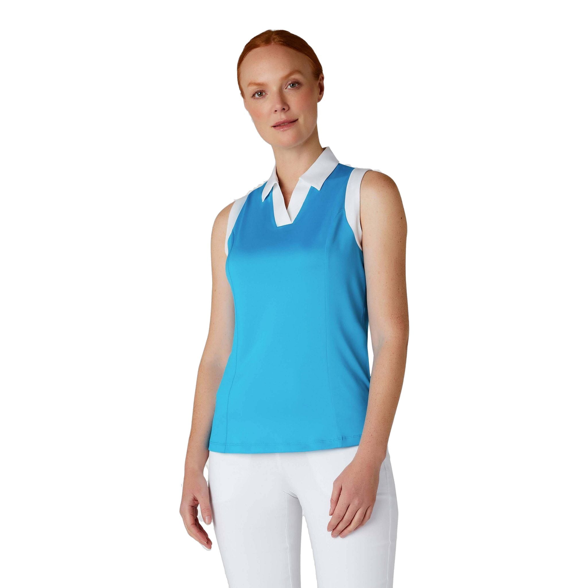 Callaway Sleeveless Colorblock Polo Damen